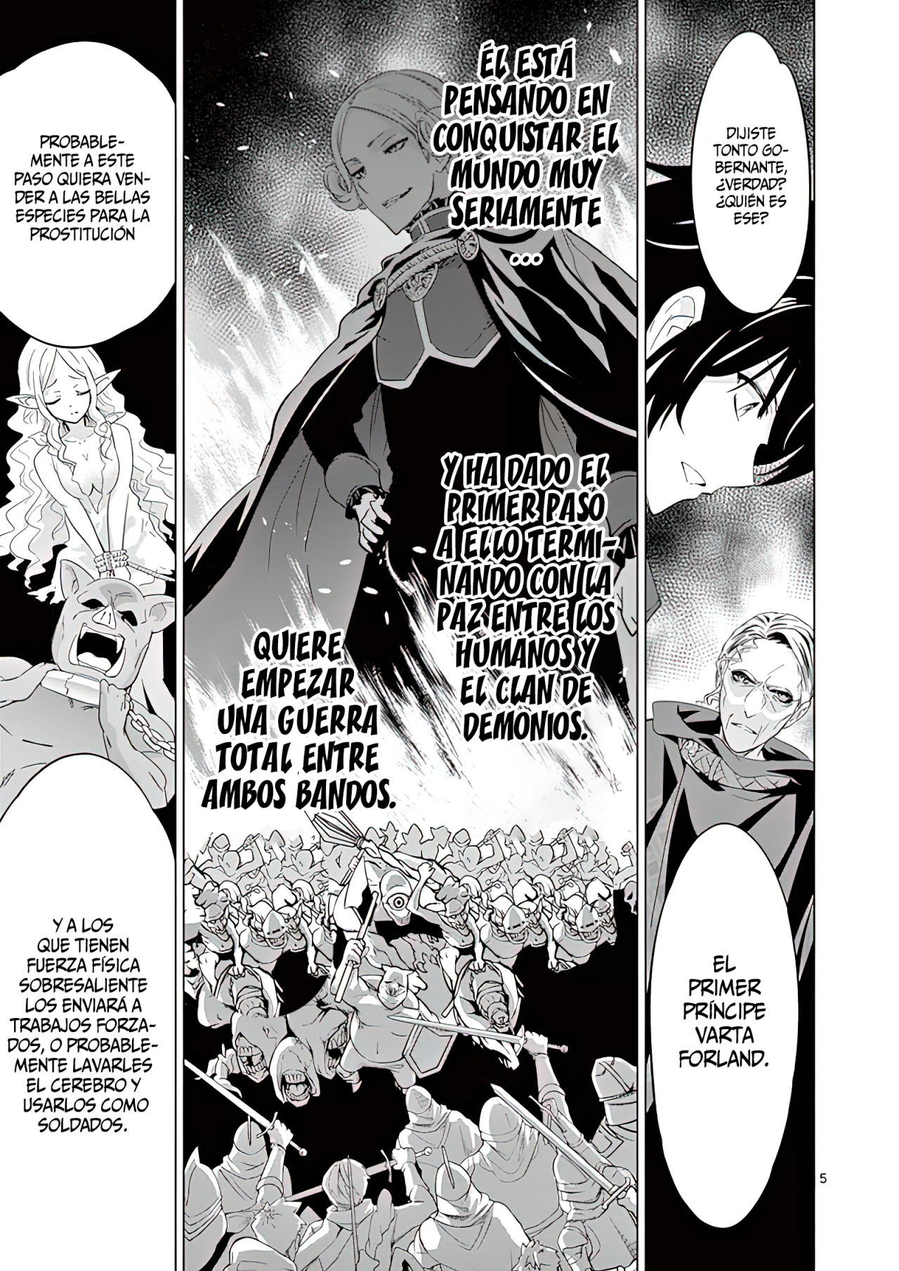 Shijou Saikyou Orc-san no Tanoshii Tanetsuke Harem Zukuri Capitulo 46: El Orco es de la Realeza y prácticamente lo olvidó. página 8
