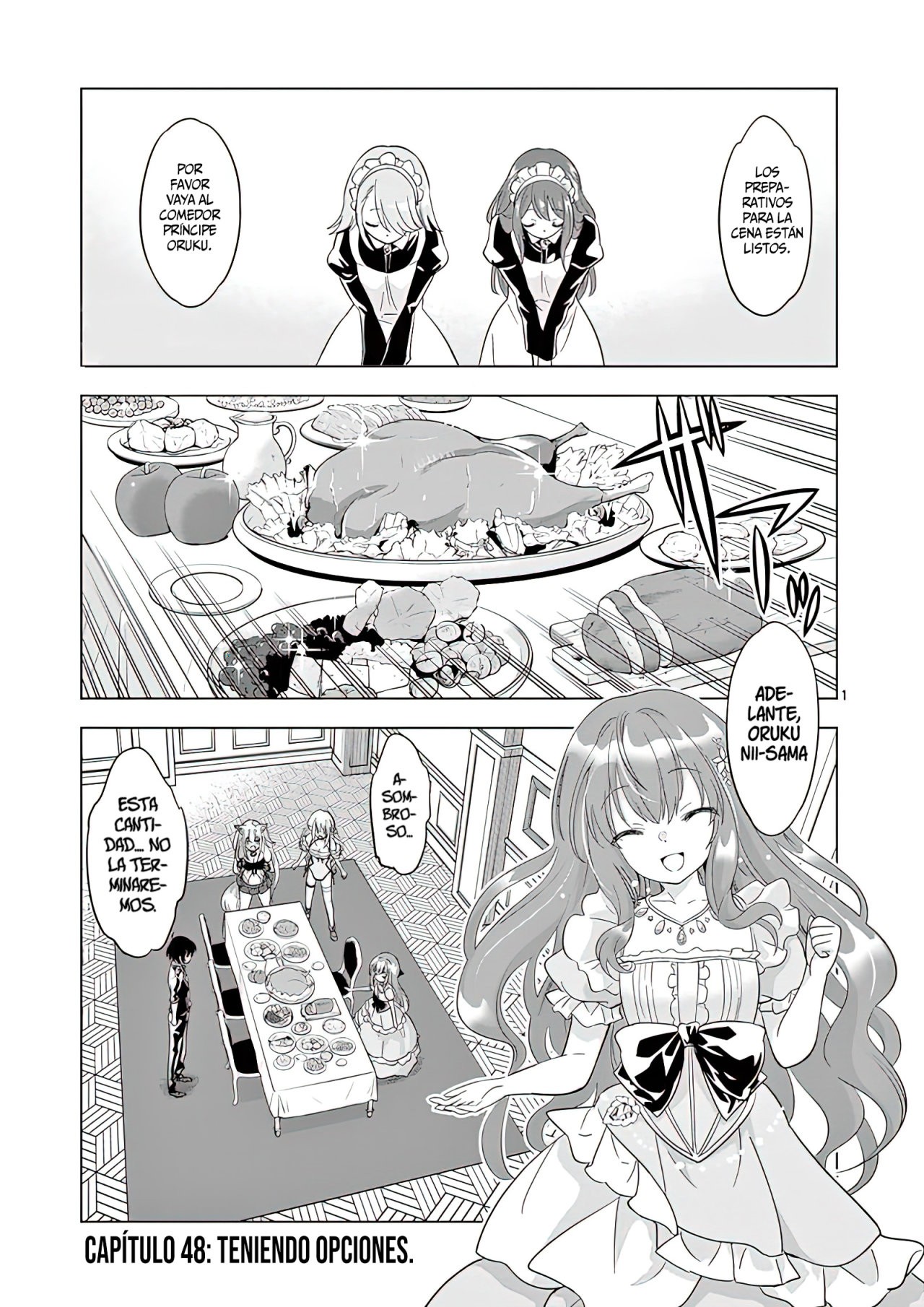 Shijou Saikyou Orc-san no Tanoshii Tanetsuke Harem Zukuri Capitulo 48: Teniendo Opciones. página 5