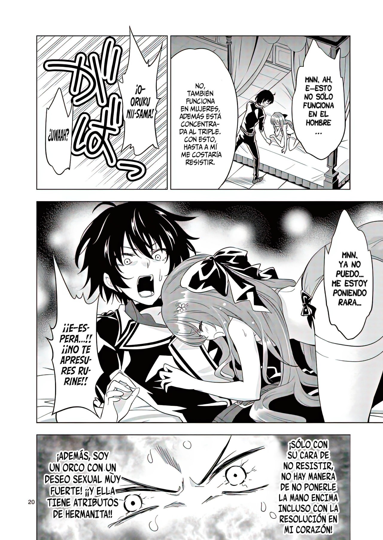 Shijou Saikyou Orc-san no Tanoshii Tanetsuke Harem Zukuri Capitulo 49: Asaltado en la Noche por mi Prima. página 24