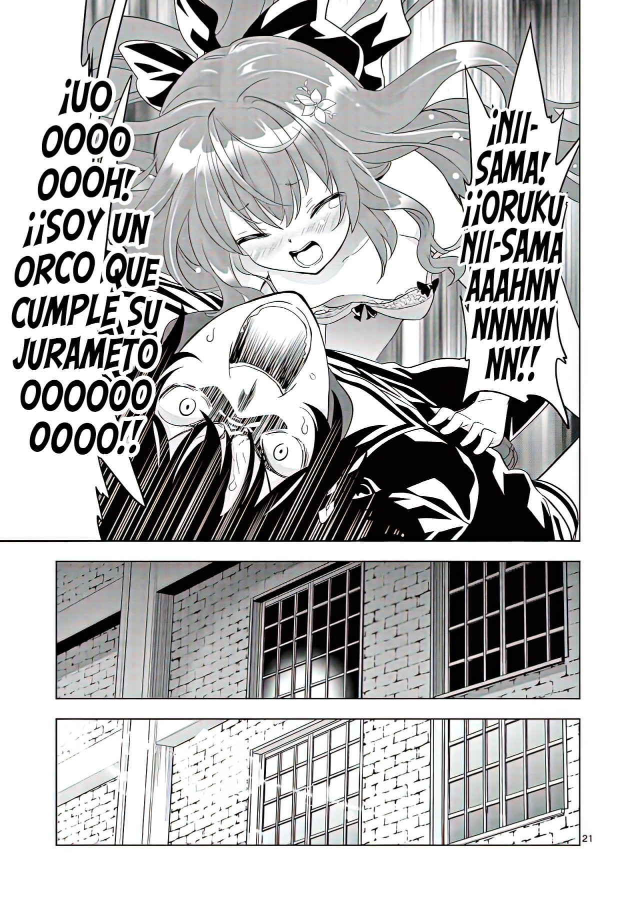 Shijou Saikyou Orc-san no Tanoshii Tanetsuke Harem Zukuri Capitulo 49: Asaltado en la Noche por mi Prima. página 25
