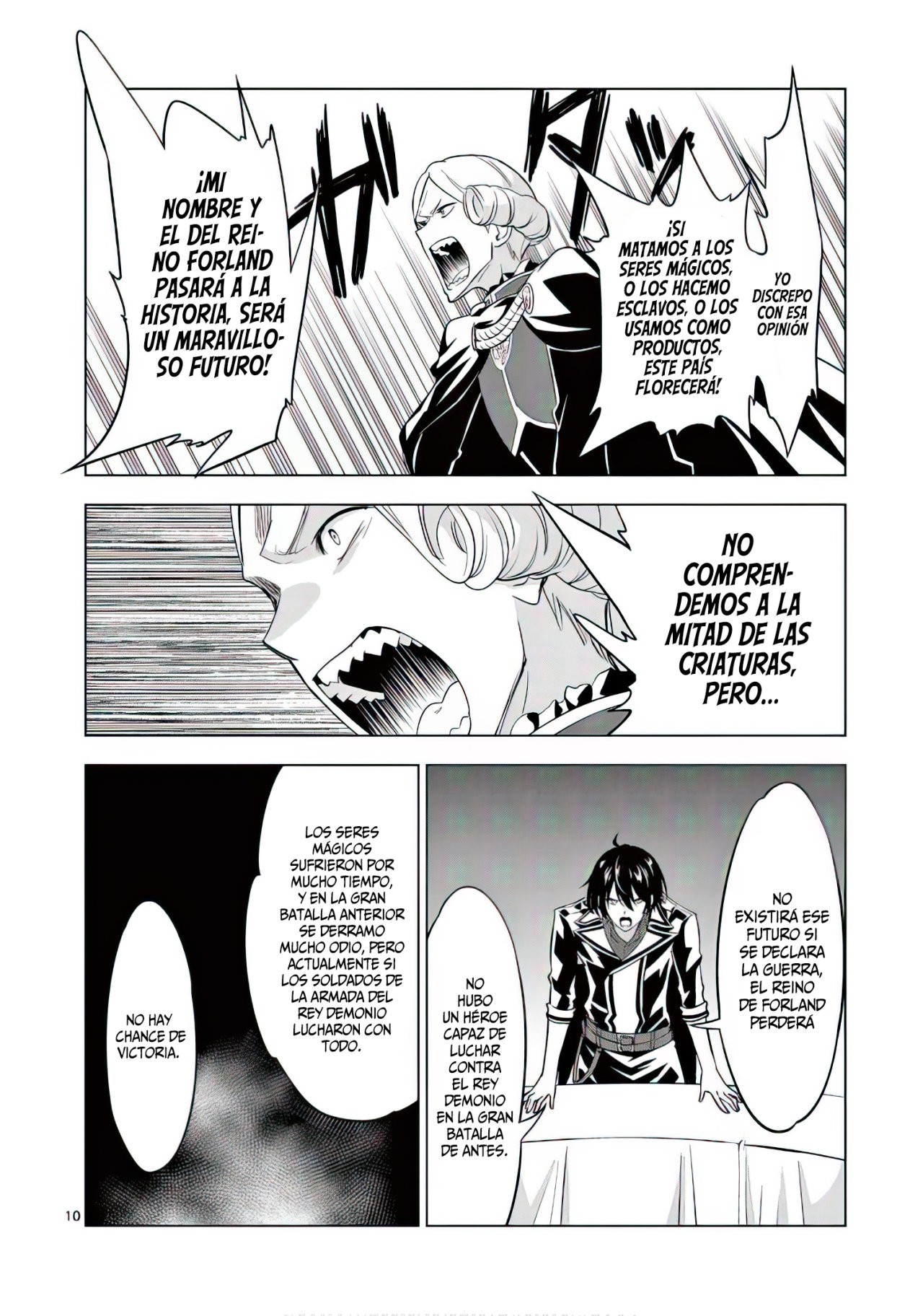 Shijou Saikyou Orc-san no Tanoshii Tanetsuke Harem Zukuri Capitulo 51: ¡Guerra Verbal! Confrontación Trágica entre Hermanos. página 14