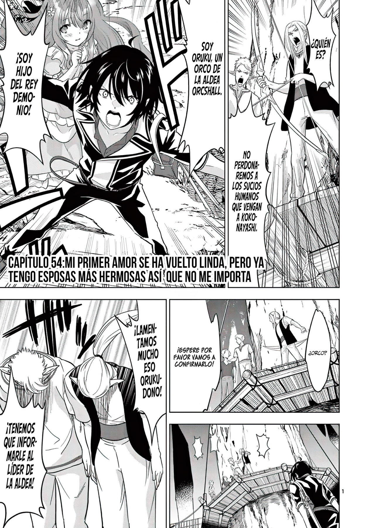 Shijou Saikyou Orc-san no Tanoshii Tanetsuke Harem Zukuri Capitulo 54: Mi primer amor se ha vuelto linda, pero ya tengo esposas más hermosas así que no me importa. página 4