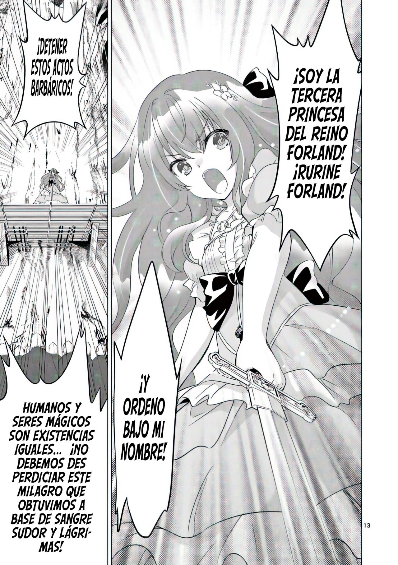 Shijou Saikyou Orc-san no Tanoshii Tanetsuke Harem Zukuri Capitulo 55: Los discursos tienen efecto disuadiendo personas, ¿O es lavado de cerebro? página 16
