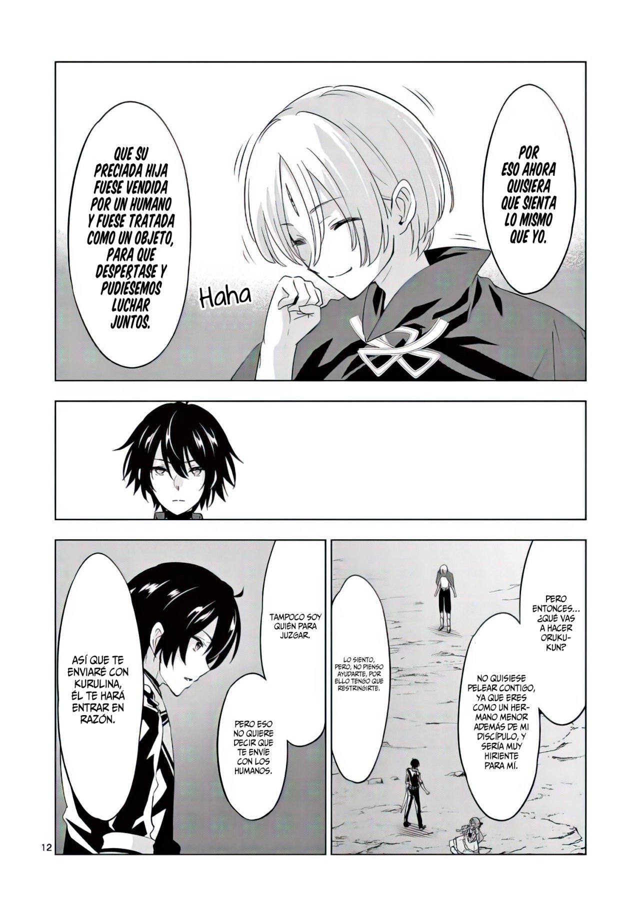 Shijou Saikyou Orc-san no Tanoshii Tanetsuke Harem Zukuri Capitulo 56: No pensar en destruir el mundo sólo porque el villano tuvo pasado trágico. página 15