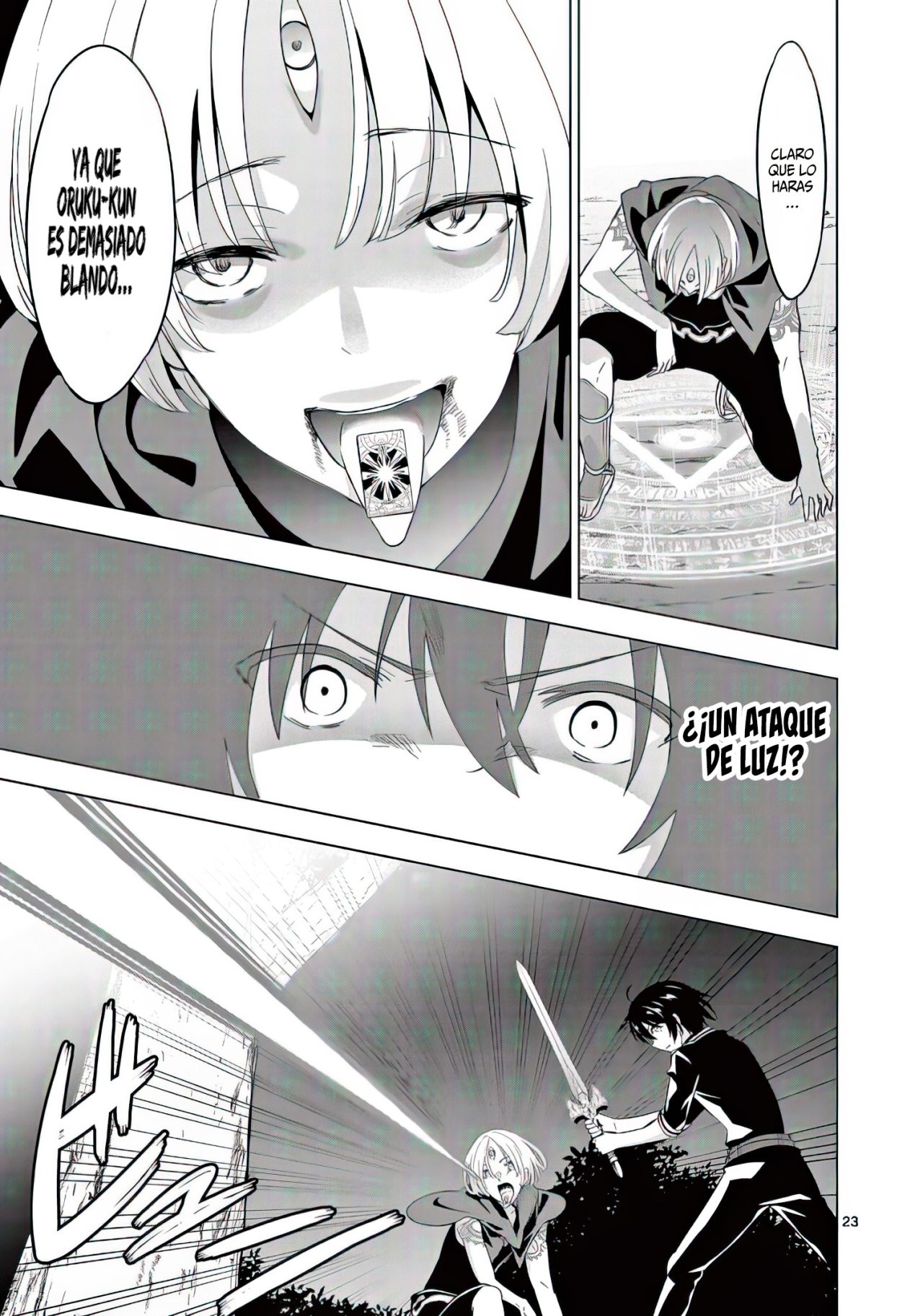 Shijou Saikyou Orc-san no Tanoshii Tanetsuke Harem Zukuri Capitulo 58: Aria Height Vs Second Limit Release. página 26