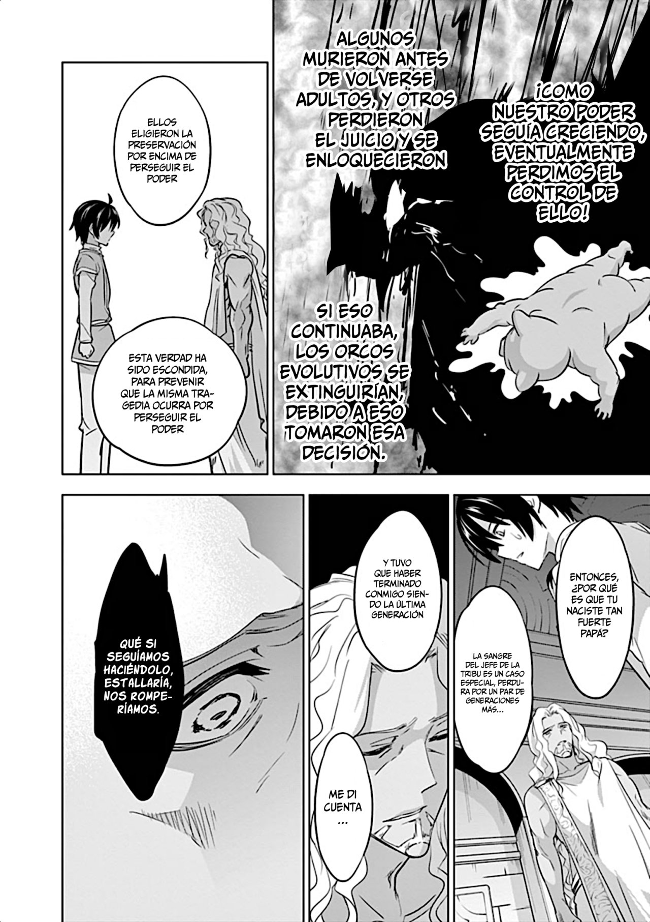 Shijou Saikyou Orc-san no Tanoshii Tanetsuke Harem Zukuri Capitulo 6: El secreto detrás del nacimiento de Oruku finalmente es revelado. página 10