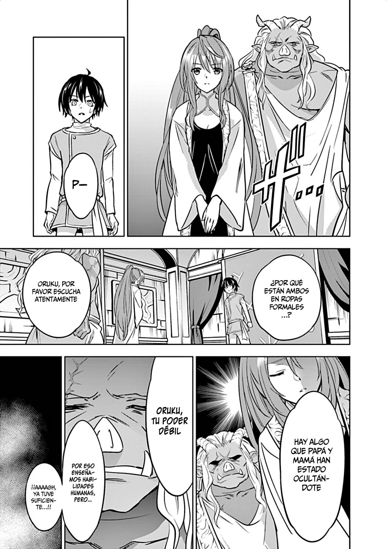 Shijou Saikyou Orc-san no Tanoshii Tanetsuke Harem Zukuri Capitulo 6: El secreto detrás del nacimiento de Oruku finalmente es revelado. página 5