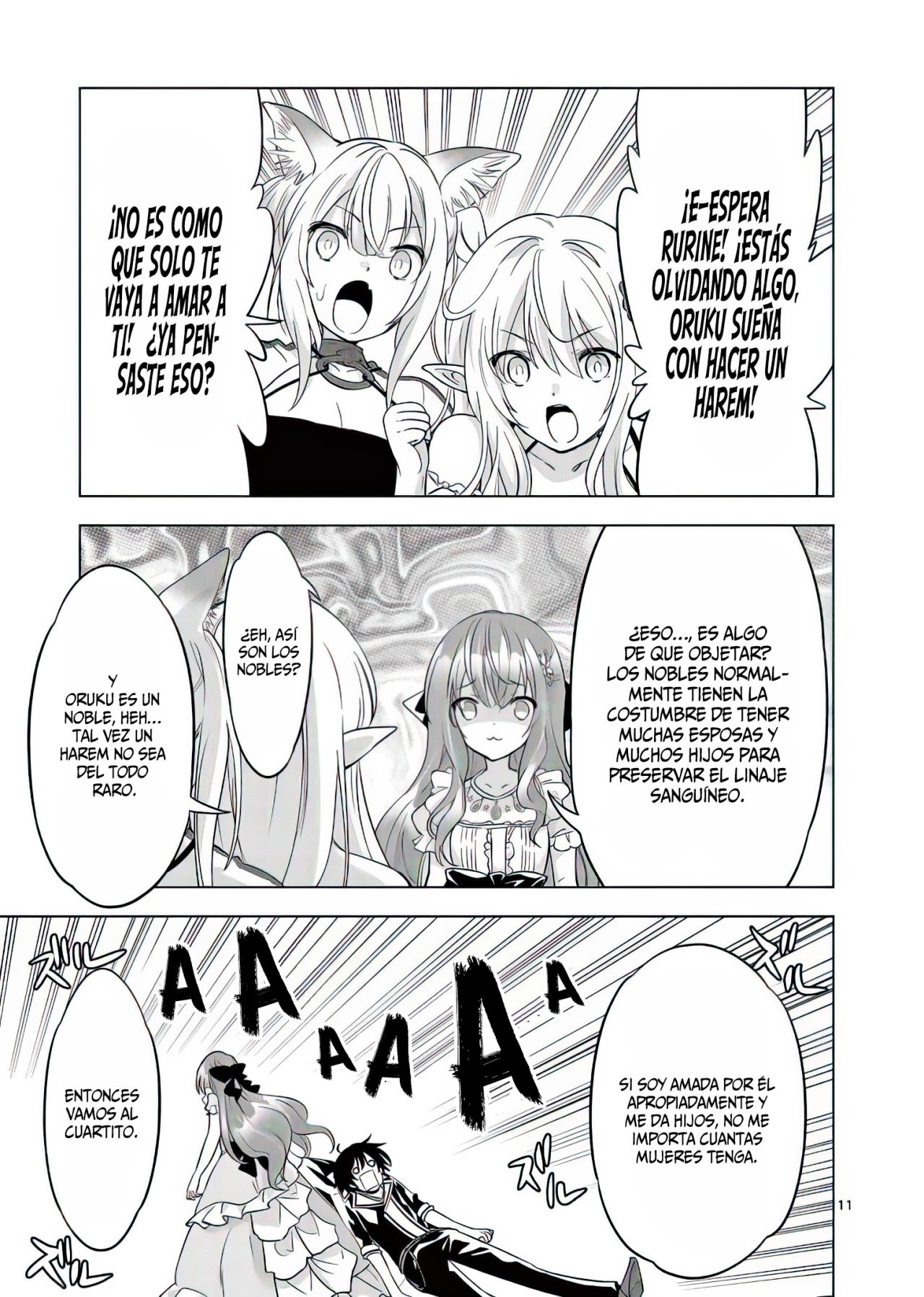 Shijou Saikyou Orc-san no Tanoshii Tanetsuke Harem Zukuri Capitulo 60: El Orco y la Princesa se Unen. página 15