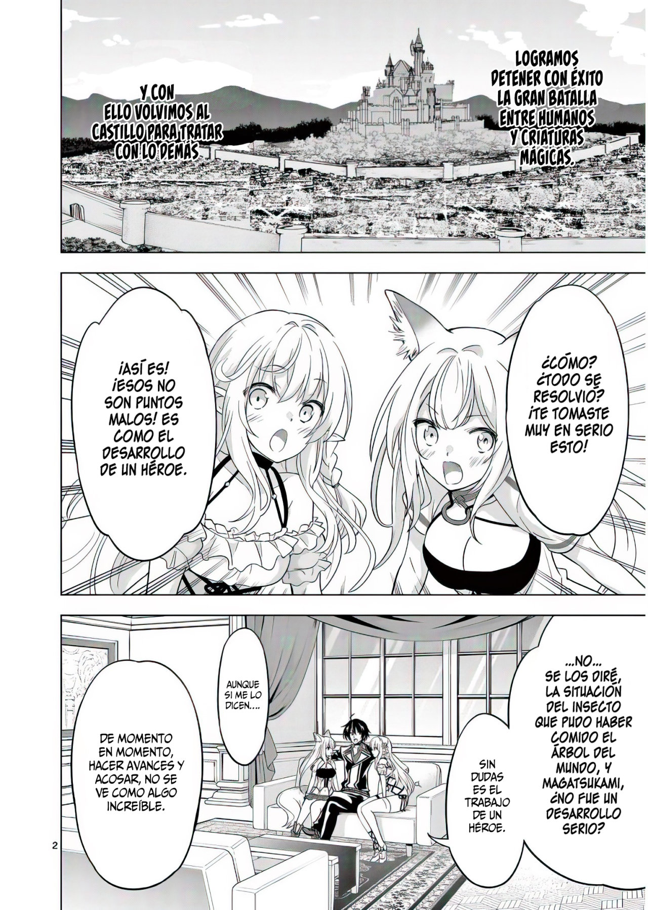 Shijou Saikyou Orc-san no Tanoshii Tanetsuke Harem Zukuri Capitulo 60: El Orco y la Princesa se Unen. página 6