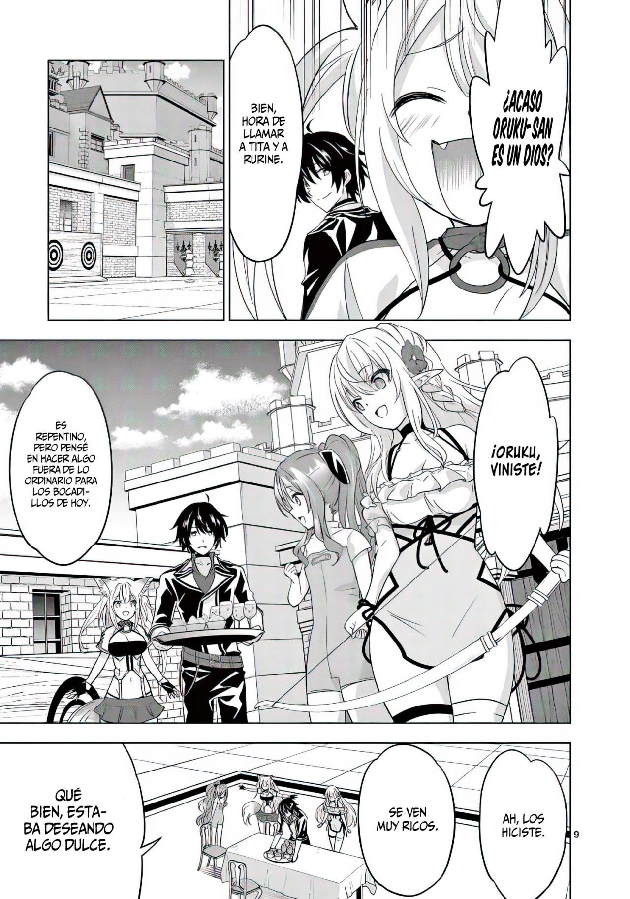 Shijou Saikyou Orc-san no Tanoshii Tanetsuke Harem Zukuri Capitulo 63: El Orco Pastelero. página 12