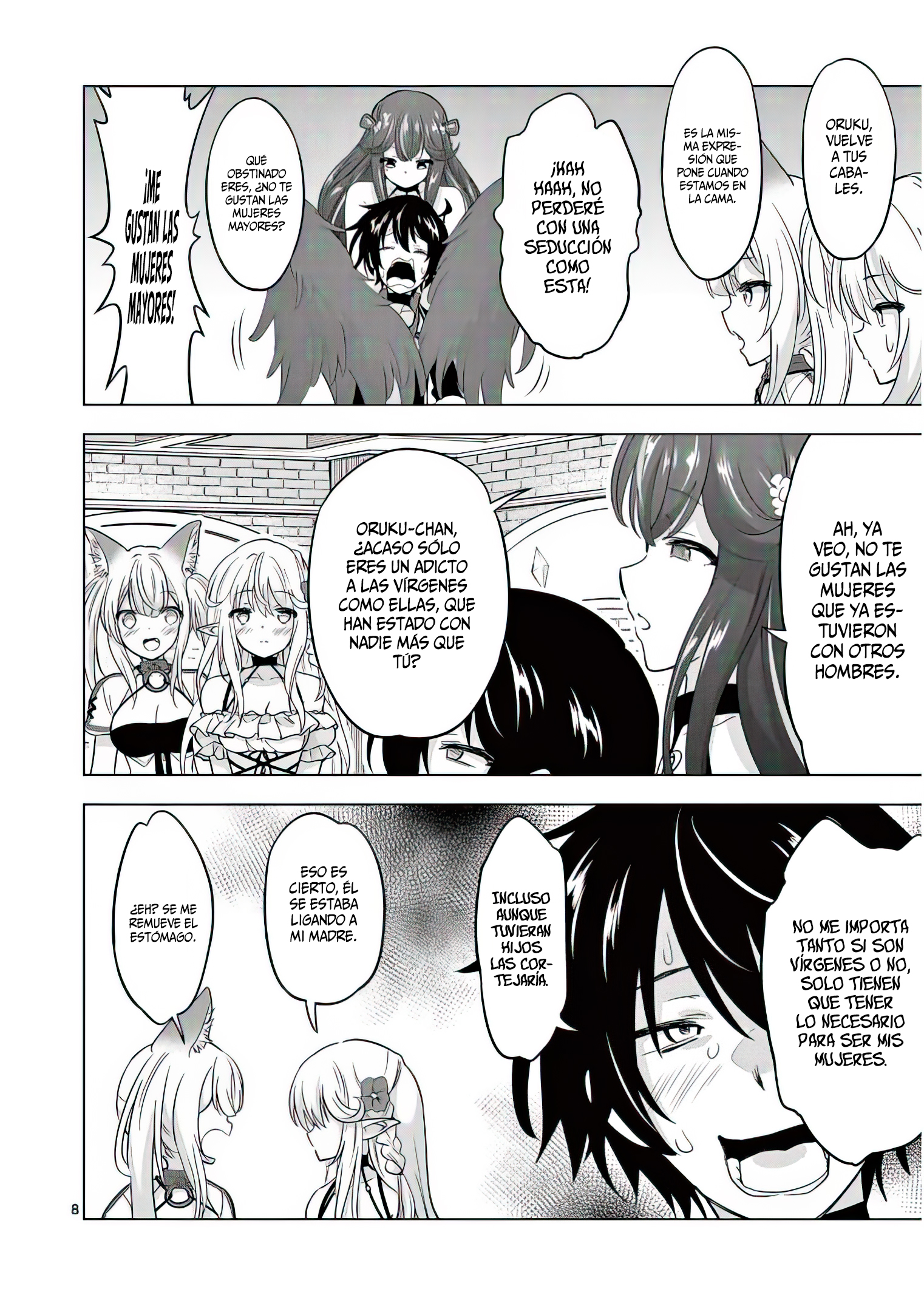 Shijou Saikyou Orc-san no Tanoshii Tanetsuke Harem Zukuri Capitulo 69: La Sinceridad del Orco, y lo que espera de las Mujeres que Ama. página 12