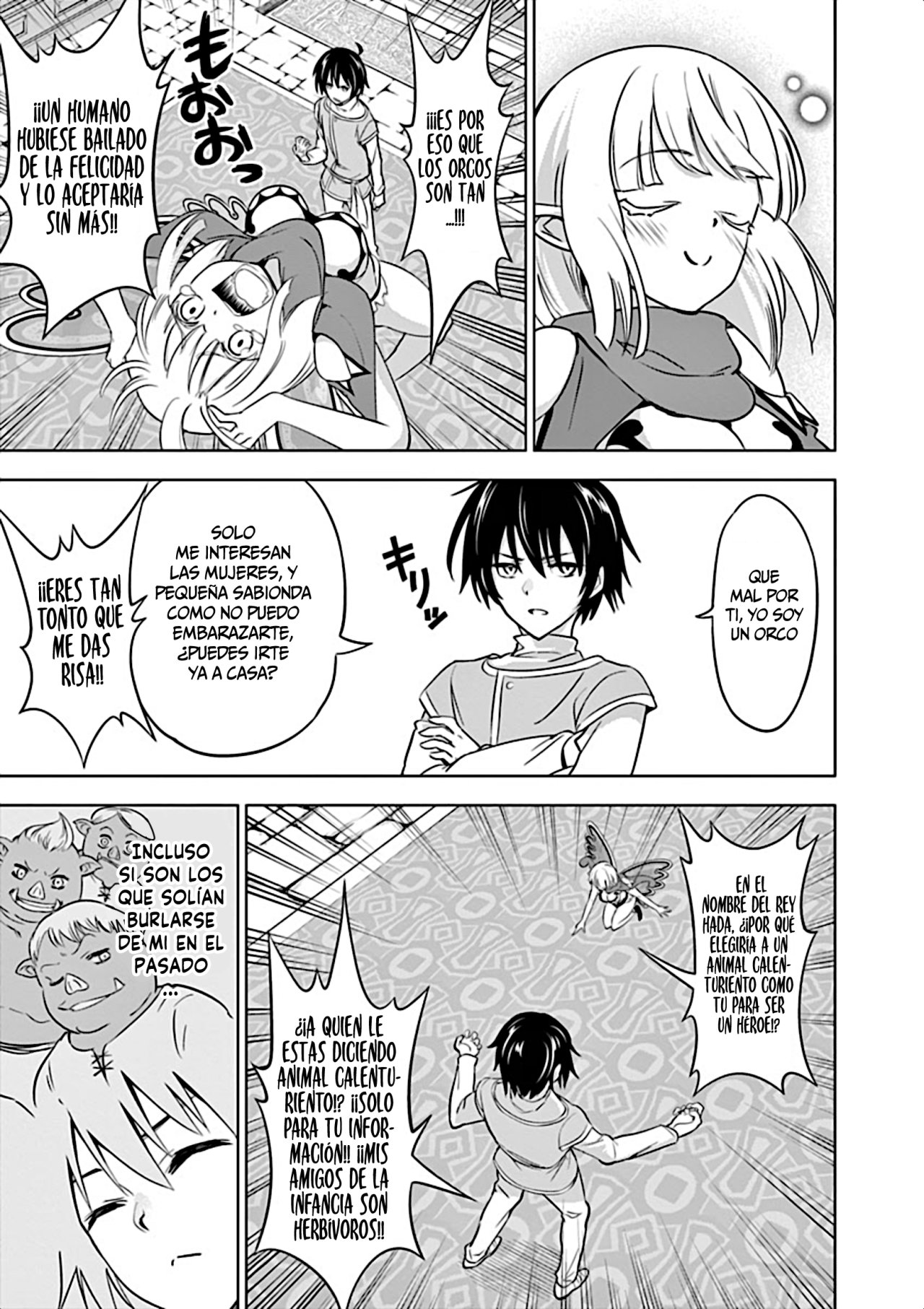 Shijou Saikyou Orc-san no Tanoshii Tanetsuke Harem Zukuri Capitulo 7: El Poder del Héroe página 5