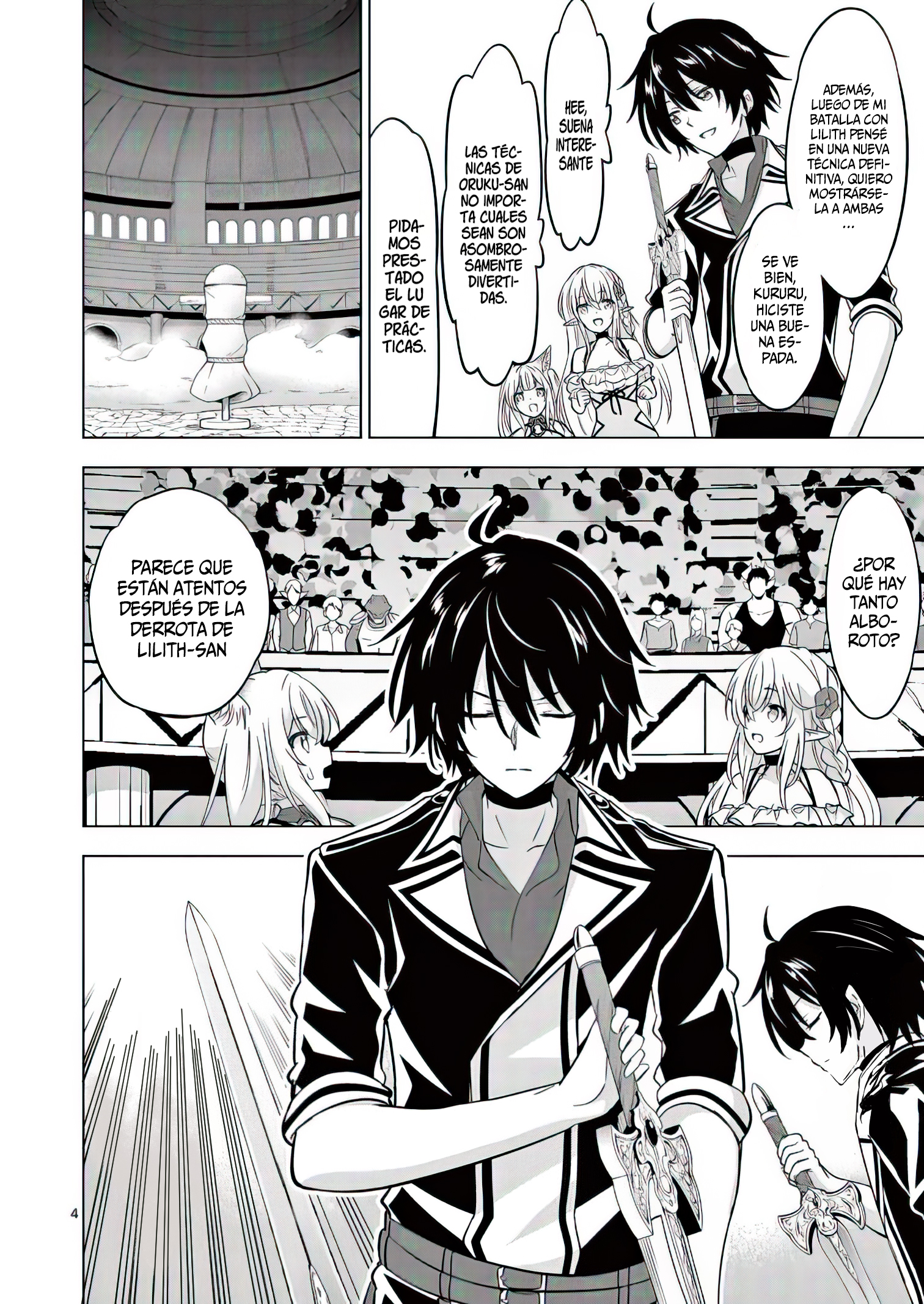 Shijou Saikyou Orc-san no Tanoshii Tanetsuke Harem Zukuri Capitulo 71: La Espada de la Victoria. página 8