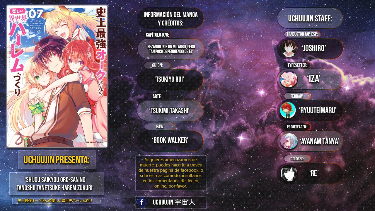 Shijou Saikyou Orc-san no Tanoshii Tanetsuke Harem Zukuri Capitulo 76: Rezando por un Milagro, pero tampoco dependiendo de él. página 2
