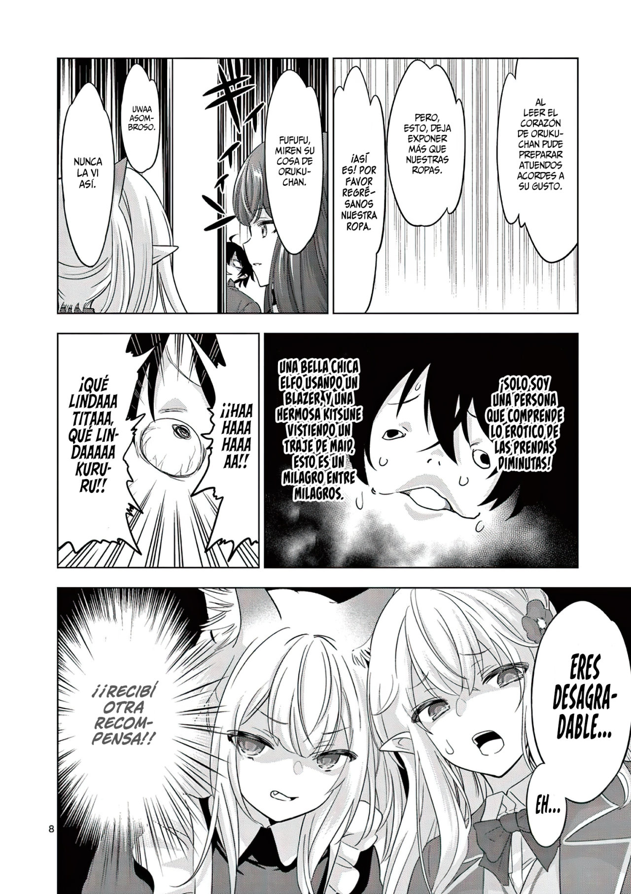 Shijou Saikyou Orc-san no Tanoshii Tanetsuke Harem Zukuri Capitulo 79: El Deseo Insaciable del Orco lleno de Heridas. página 11