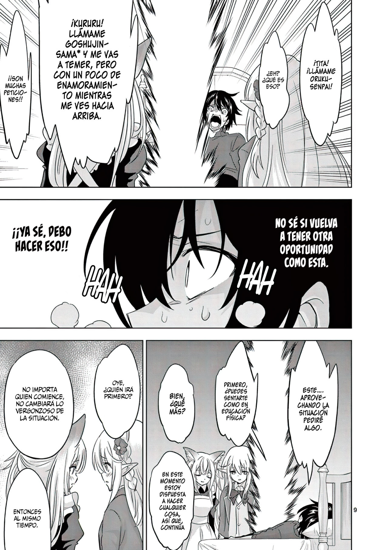 Shijou Saikyou Orc-san no Tanoshii Tanetsuke Harem Zukuri Capitulo 79: El Deseo Insaciable del Orco lleno de Heridas. página 12