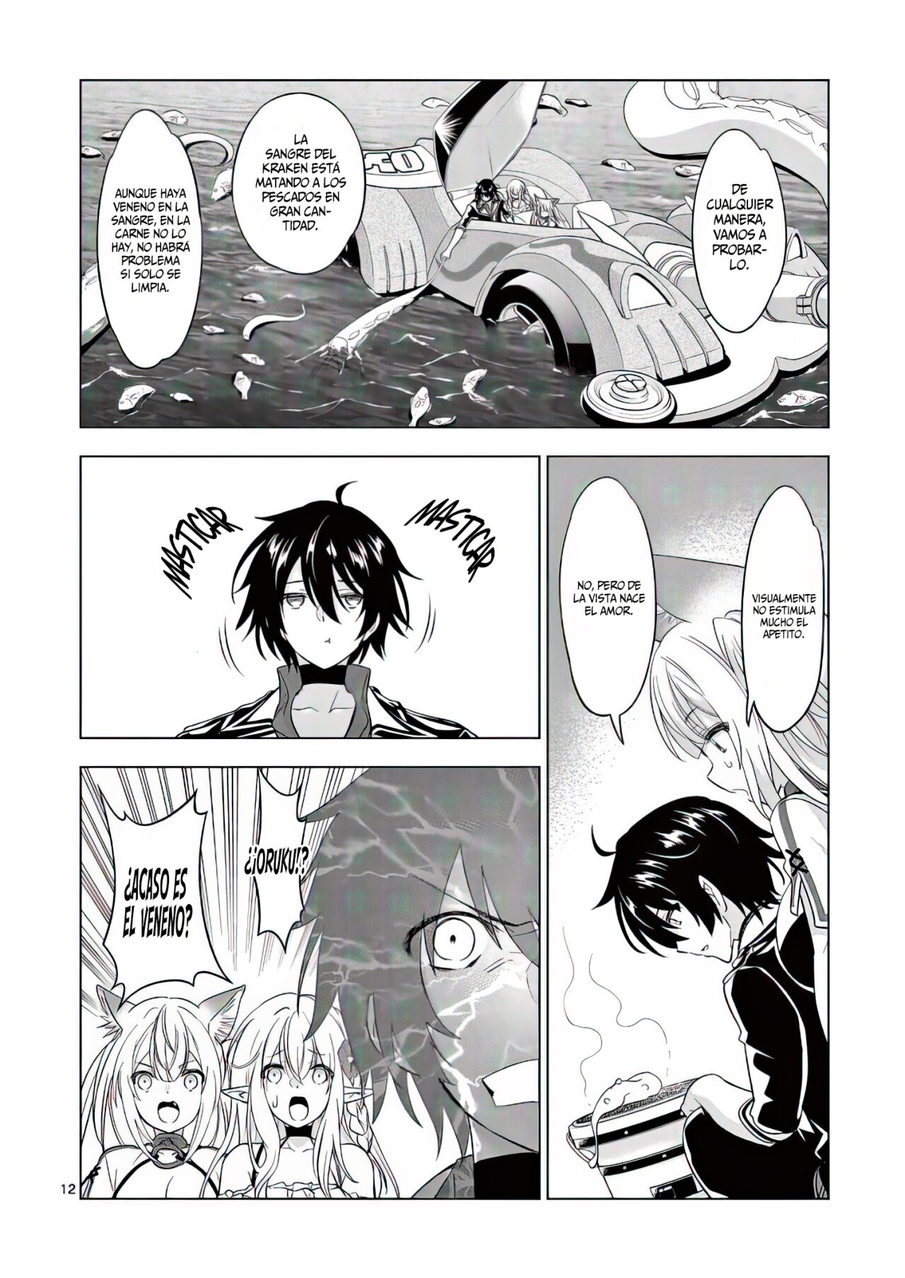 Shijou Saikyou Orc-san no Tanoshii Tanetsuke Harem Zukuri Capitulo 81: Poner el Alma en la Belleza de la Comida. página 15