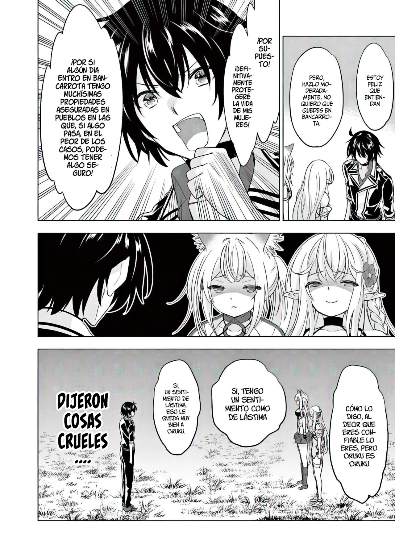 Shijou Saikyou Orc-san no Tanoshii Tanetsuke Harem Zukuri Capitulo 83: Las Personas que le van a Disparar al Jinete primero le Disparan al Caballo. página 23
