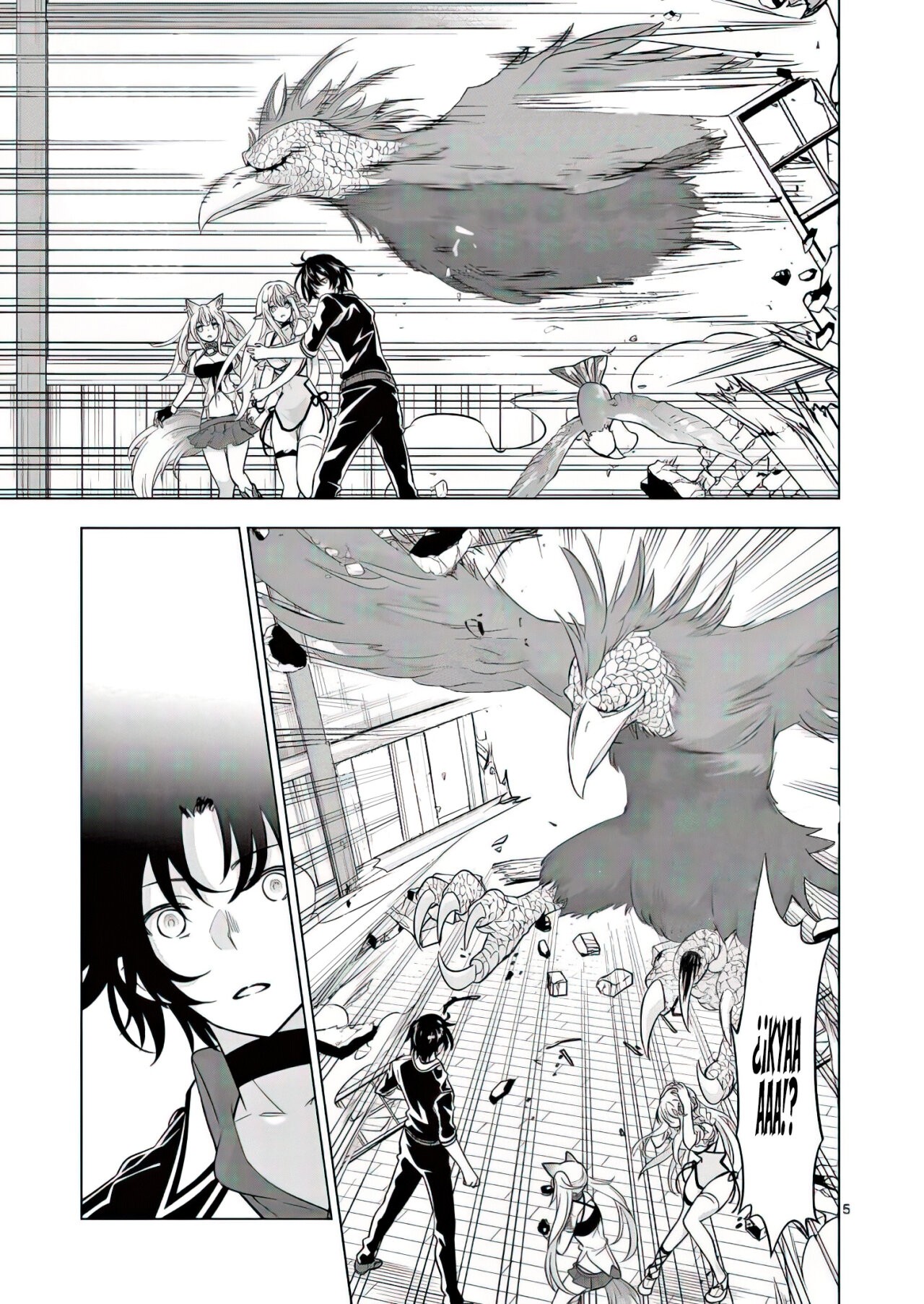 Shijou Saikyou Orc-san no Tanoshii Tanetsuke Harem Zukuri Capitulo 83: Las Personas que le van a Disparar al Jinete primero le Disparan al Caballo. página 8