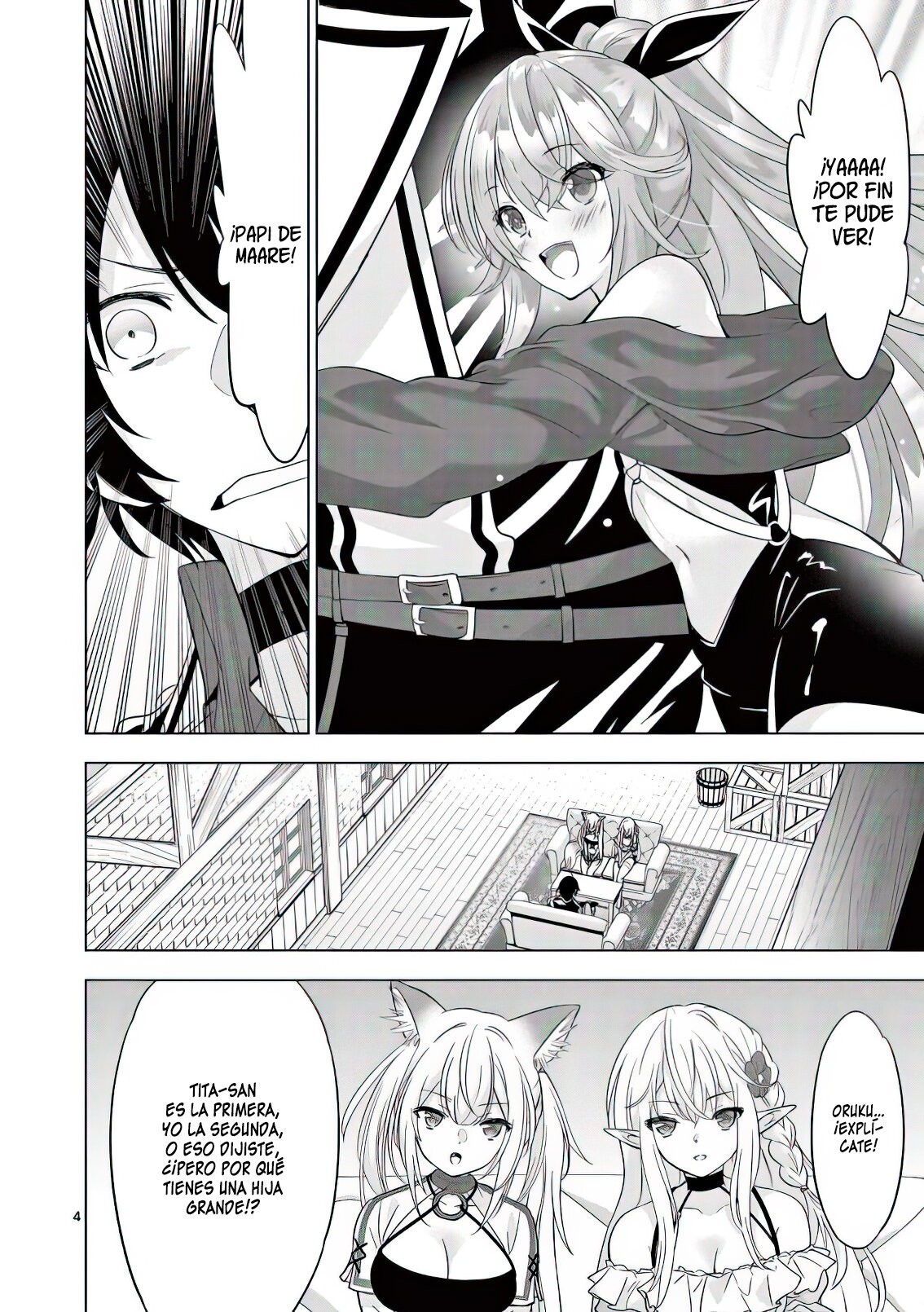 Shijou Saikyou Orc-san no Tanoshii Tanetsuke Harem Zukuri Capitulo 84: ¿¡Acaso eres un traidor!? ¡Los Hijos Ocultos del Orco! página 8