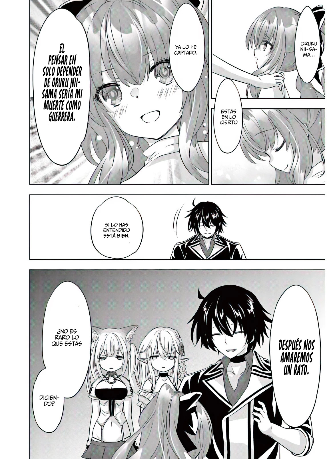 Shijou Saikyou Orc-san no Tanoshii Tanetsuke Harem Zukuri Capitulo 88: A veces los Dulces Participan en el Mundo de la Política. página 9