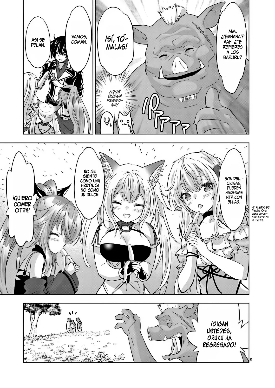 Shijou Saikyou Orc-san no Tanoshii Tanetsuke Harem Zukuri Capitulo 91: Mis Esposas son Bellas Chicas… página 11