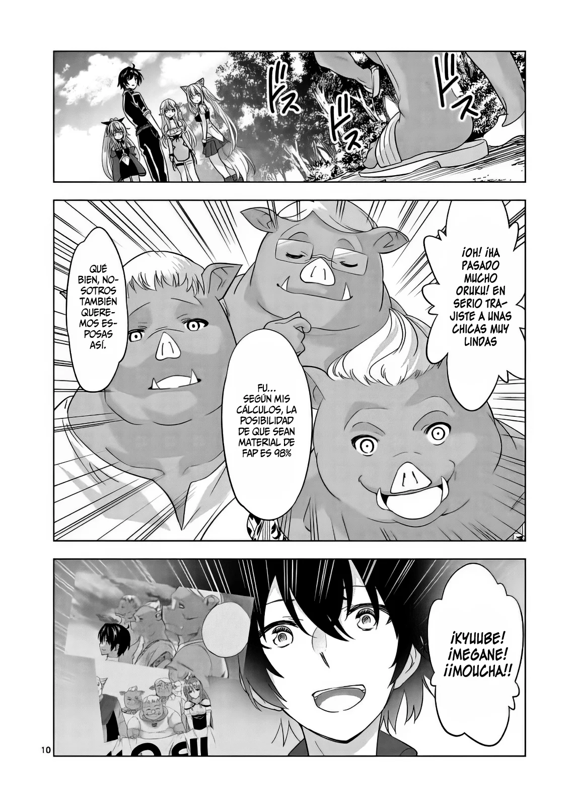 Shijou Saikyou Orc-san no Tanoshii Tanetsuke Harem Zukuri Capitulo 91: Mis Esposas son Bellas Chicas… página 12