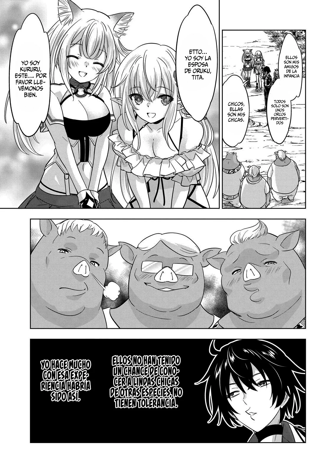 Shijou Saikyou Orc-san no Tanoshii Tanetsuke Harem Zukuri Capitulo 91: Mis Esposas son Bellas Chicas… página 13