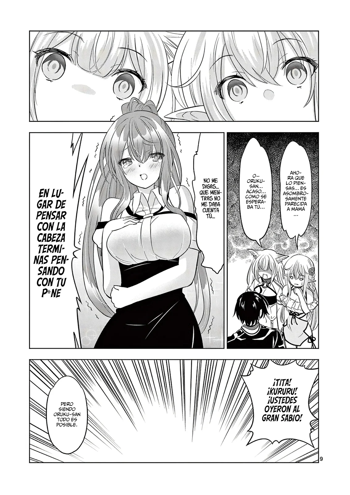 Shijou Saikyou Orc-san no Tanoshii Tanetsuke Harem Zukuri Capitulo 92: Me Duele Más el Estomago cuando les presente a mis Padres... página 12