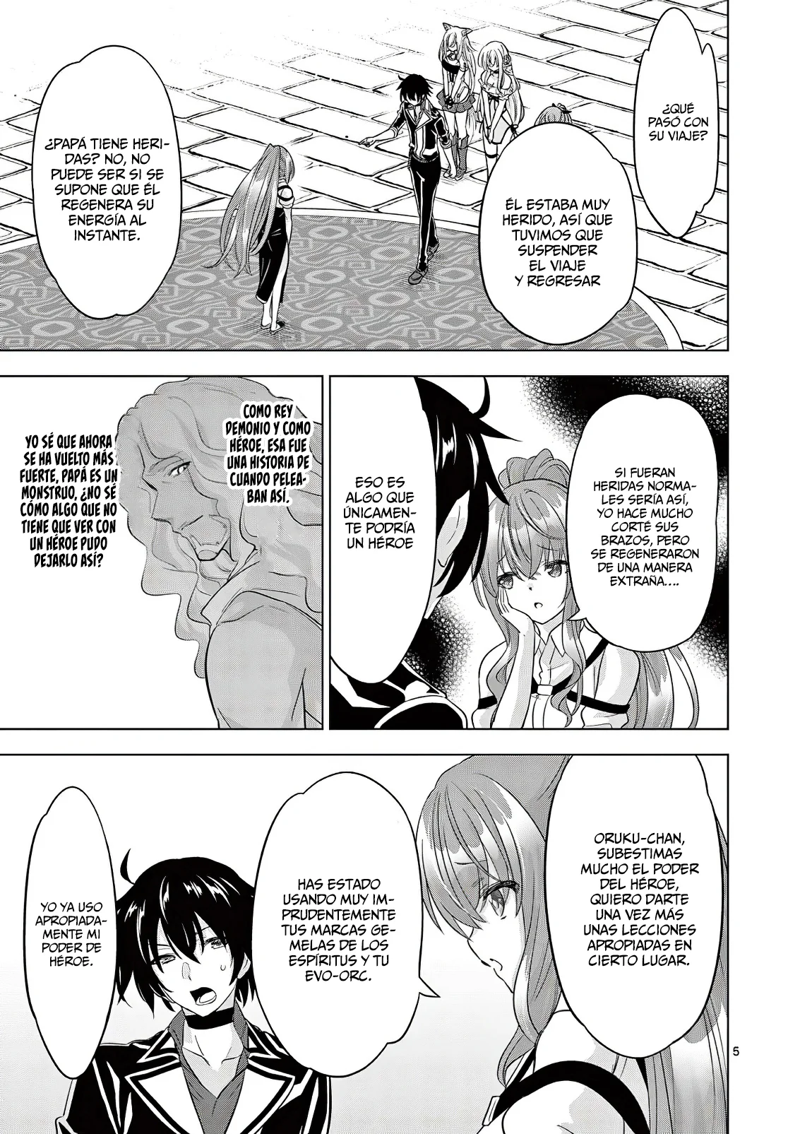 Shijou Saikyou Orc-san no Tanoshii Tanetsuke Harem Zukuri Capitulo 92: Me Duele Más el Estomago cuando les presente a mis Padres... página 8