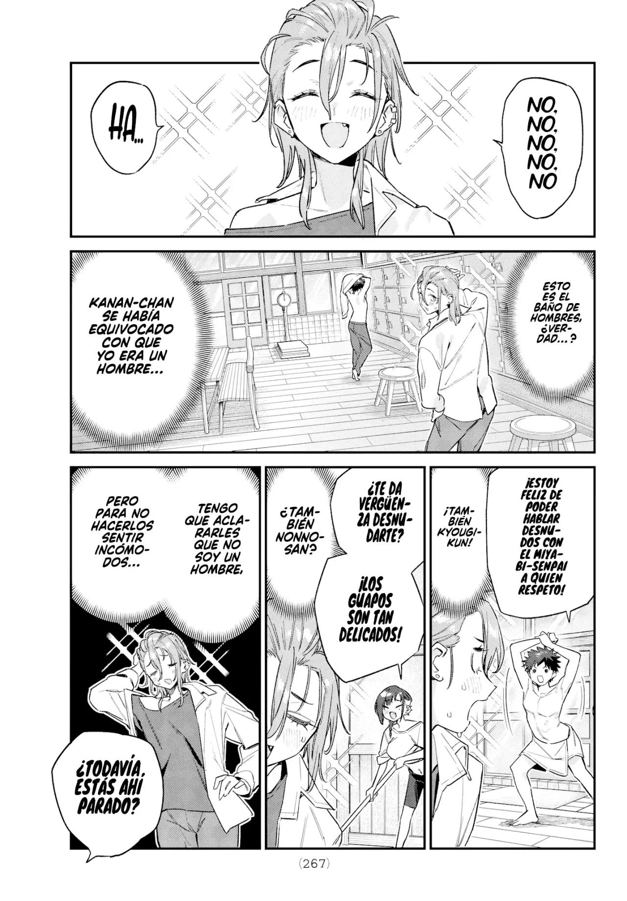 Kanan-sama Might be Easy Capitulo 163: El Malentendido En El Baño Entre Kyougi Y Miyabi página 7