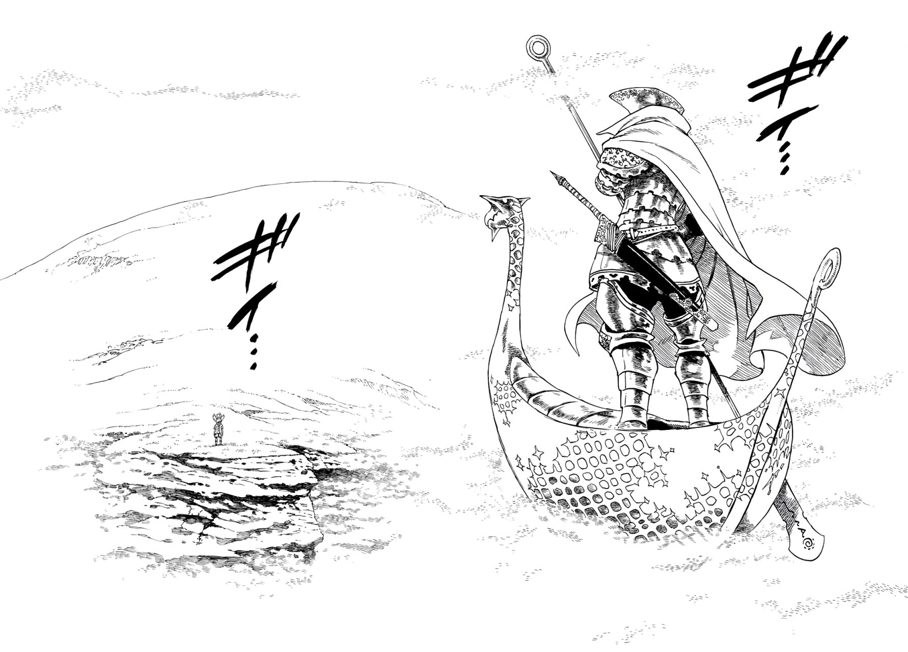 Mokushiroku no Yonkishi Capitulo 1: El chico se pone en marcha página 35