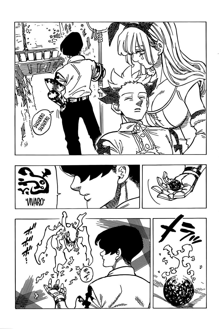 Mokushiroku no Yonkishi Capitulo 100: Llamas del recuerdo. página 11
