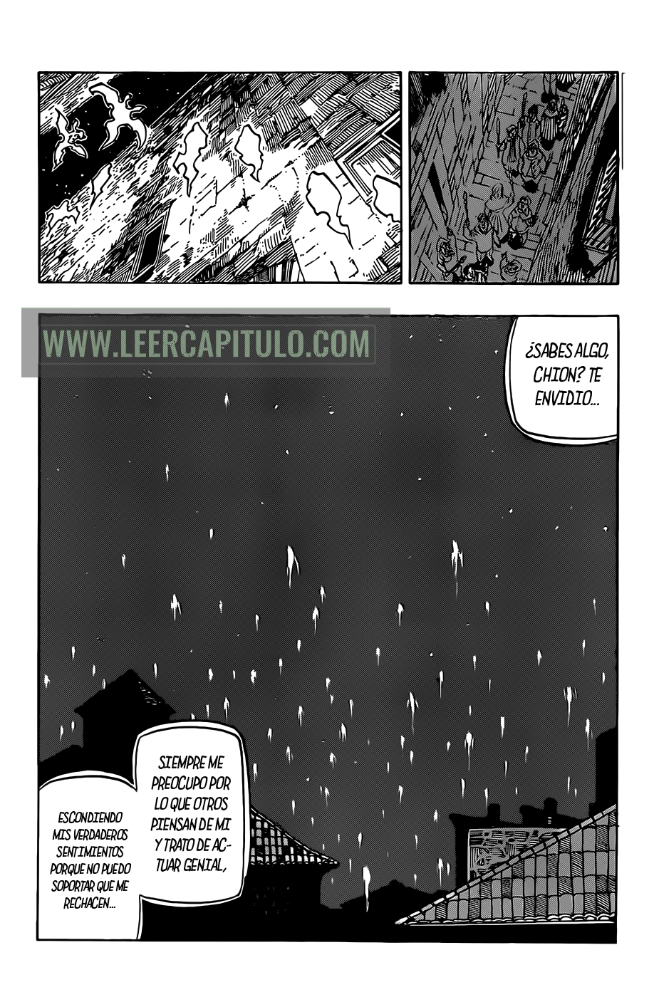 Mokushiroku no Yonkishi Capitulo 100: Llamas del recuerdo. página 14
