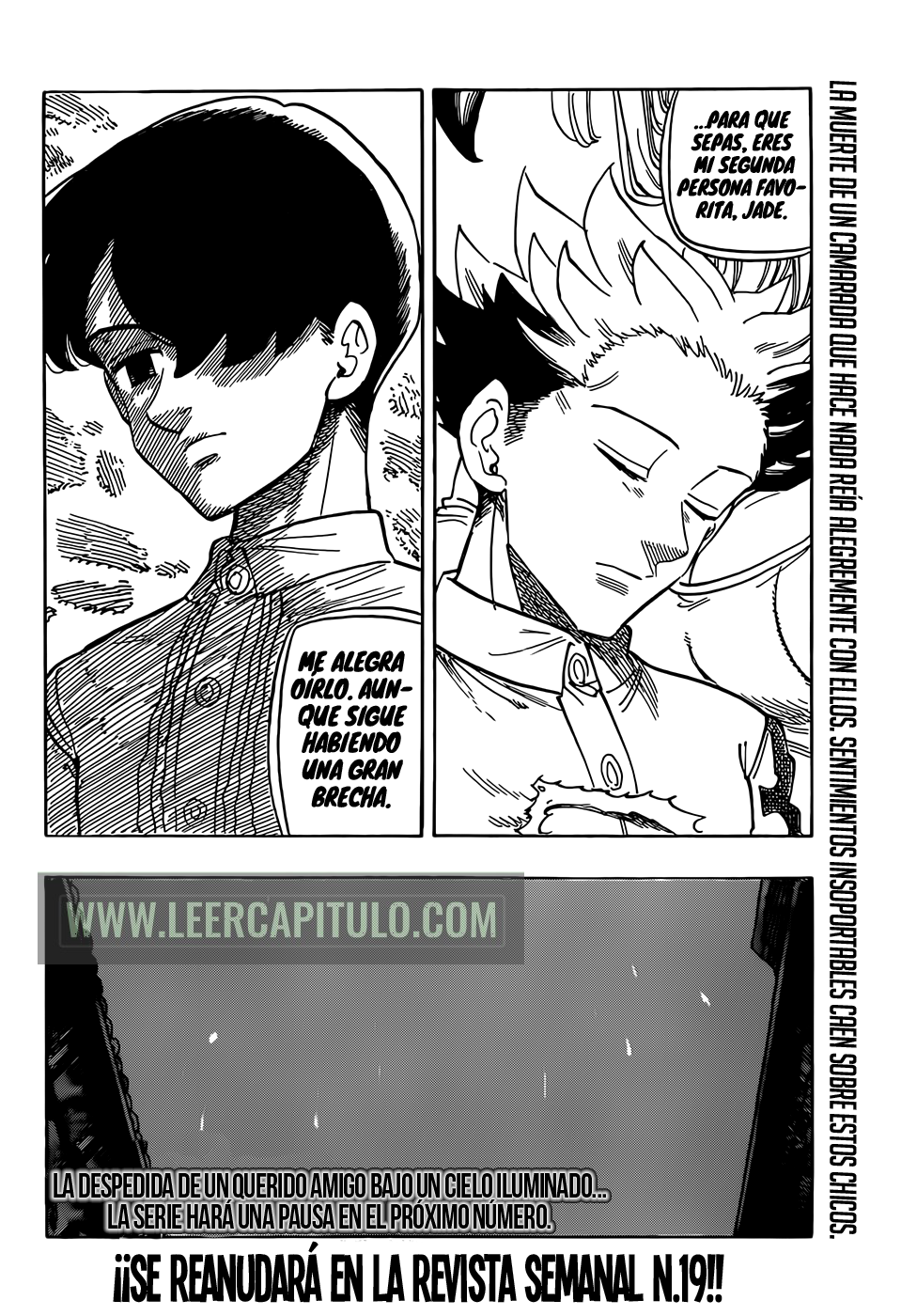 Mokushiroku no Yonkishi Capitulo 100: Llamas del recuerdo. página 21