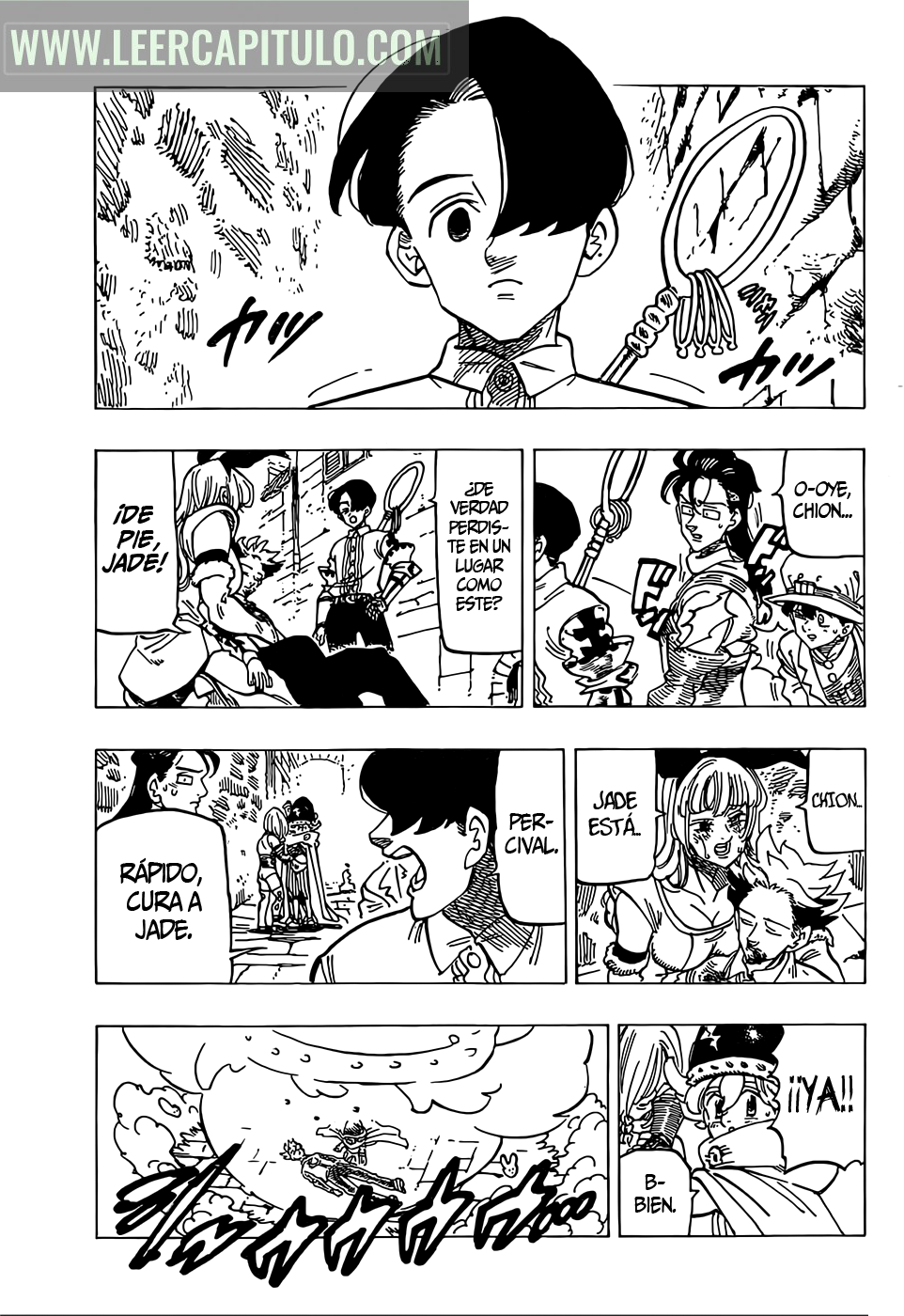 Mokushiroku no Yonkishi Capitulo 100: Llamas del recuerdo. página 3