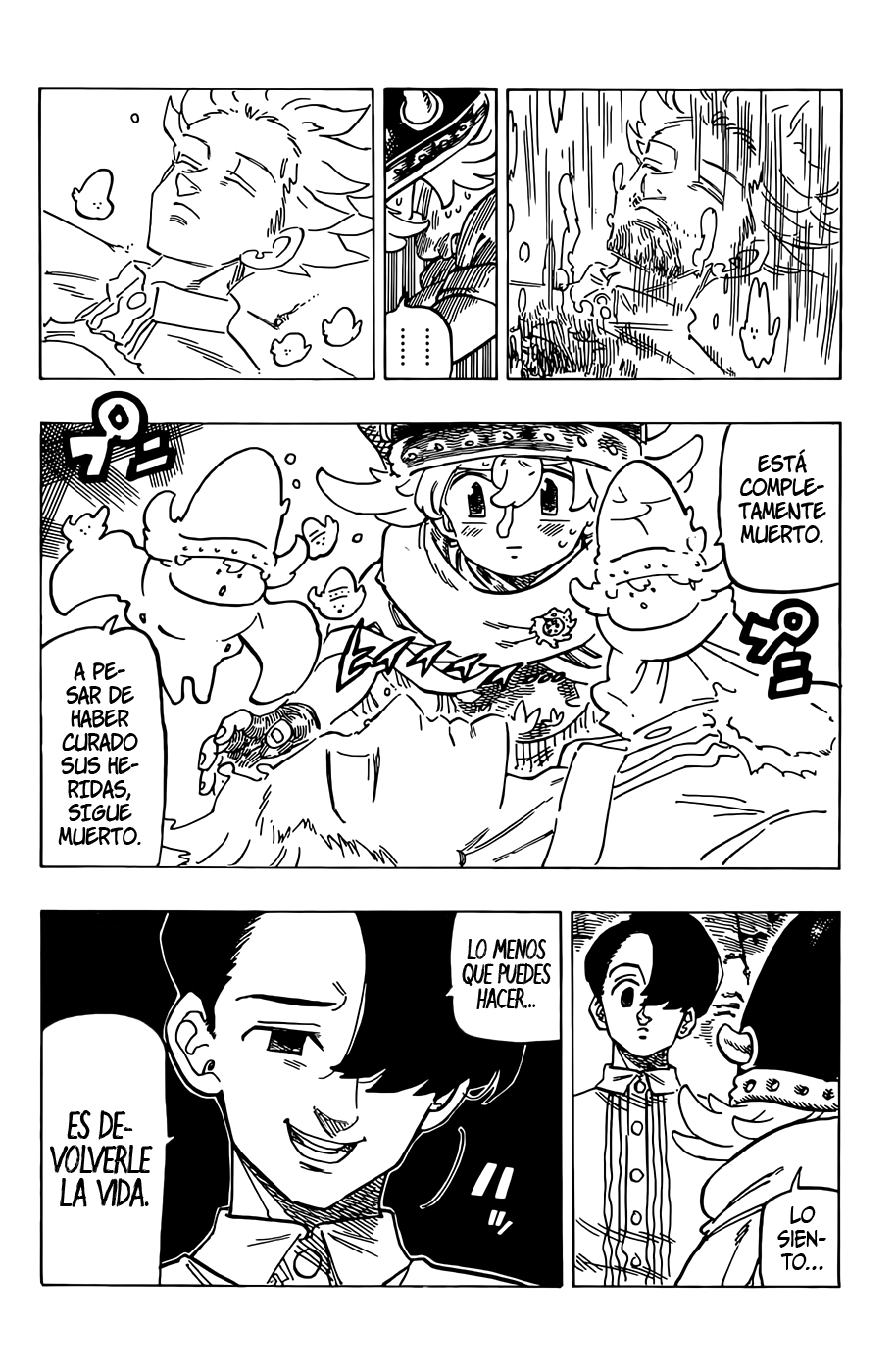 Mokushiroku no Yonkishi Capitulo 100: Llamas del recuerdo. página 4