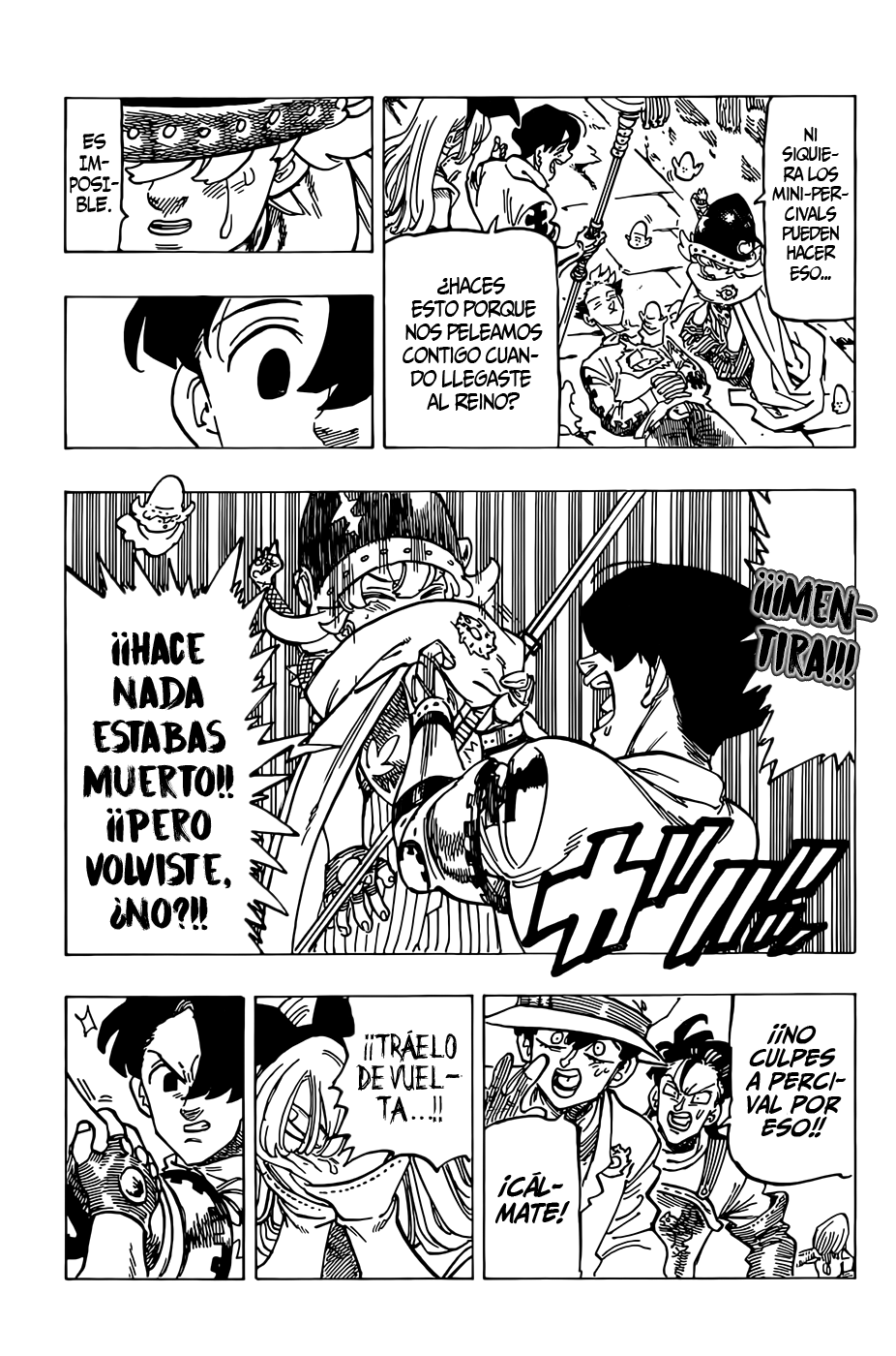 Mokushiroku no Yonkishi Capitulo 100: Llamas del recuerdo. página 5