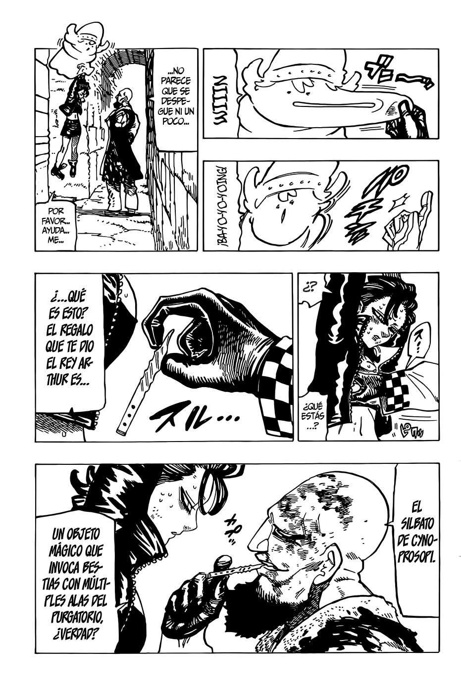 Mokushiroku no Yonkishi Capitulo 100: Llamas del recuerdo. página 9