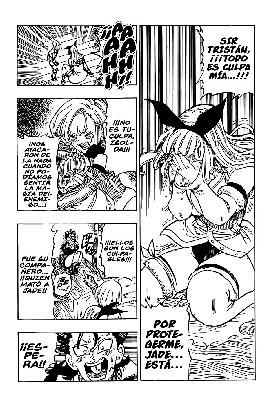 Mokushiroku no Yonkishi Capitulo 101: Corazones que Crujen página 8