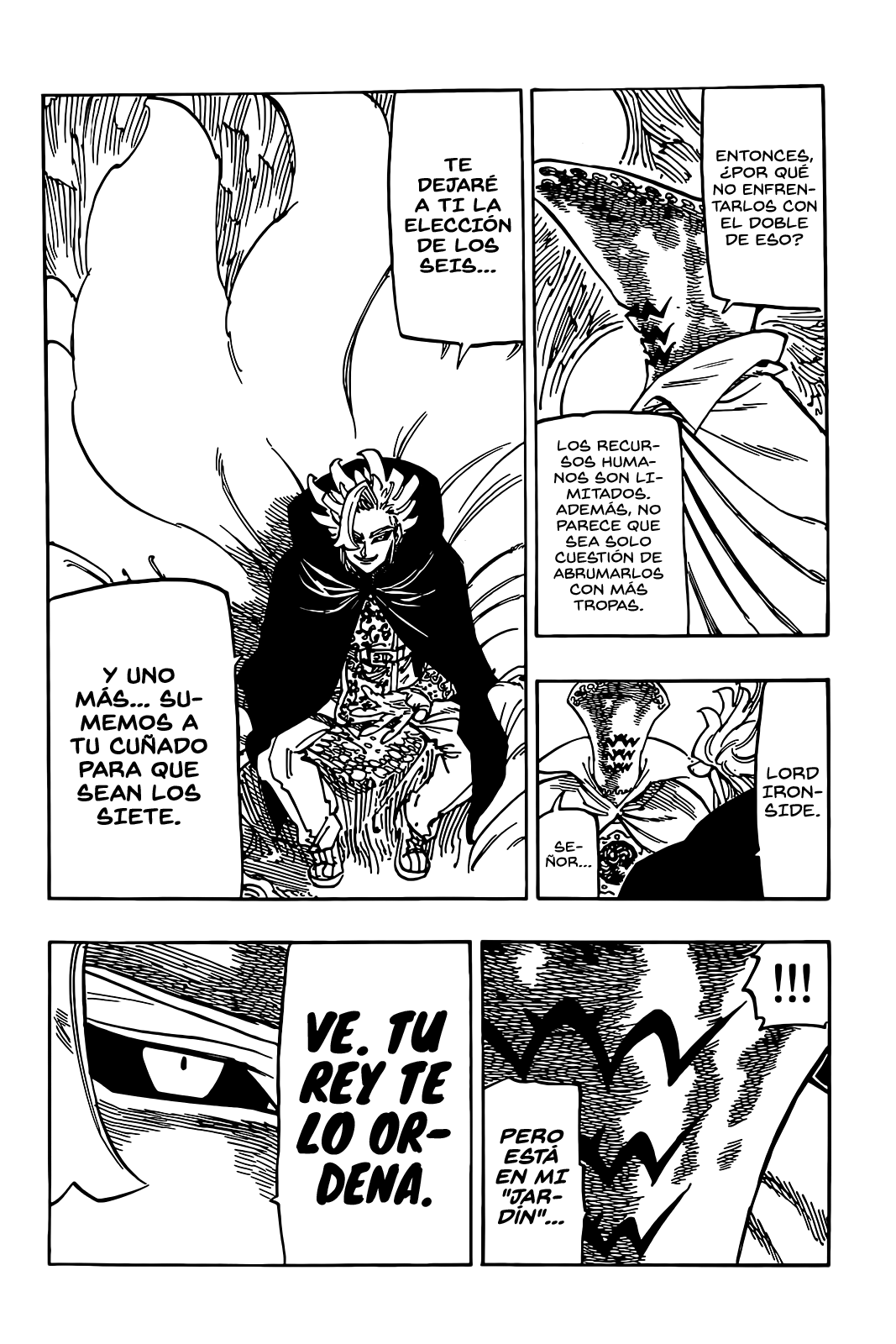 Mokushiroku no Yonkishi Capitulo 102: El Rey Loco página 8