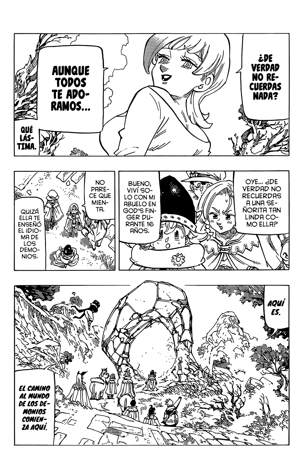 Mokushiroku no Yonkishi Capitulo 103: Hacia el Reino Demoníaco página 8