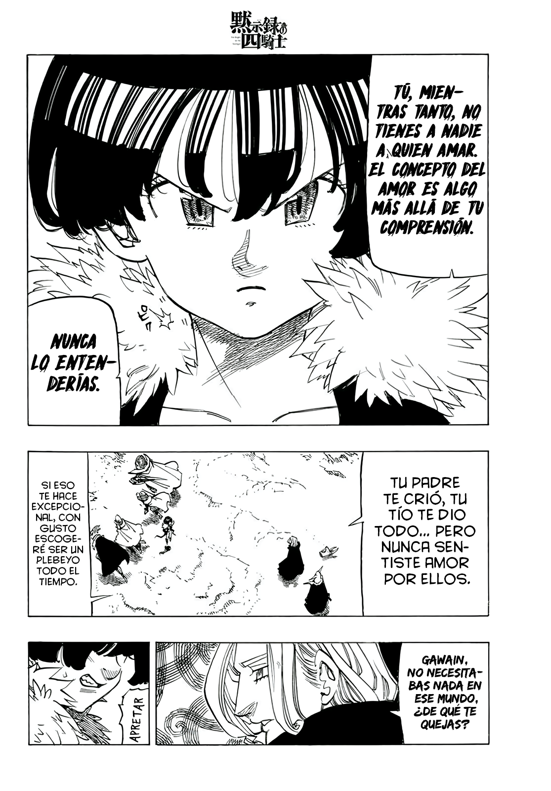 Mokushiroku no Yonkishi Capitulo 107: La Soledad de la Niña Salvaje página 8