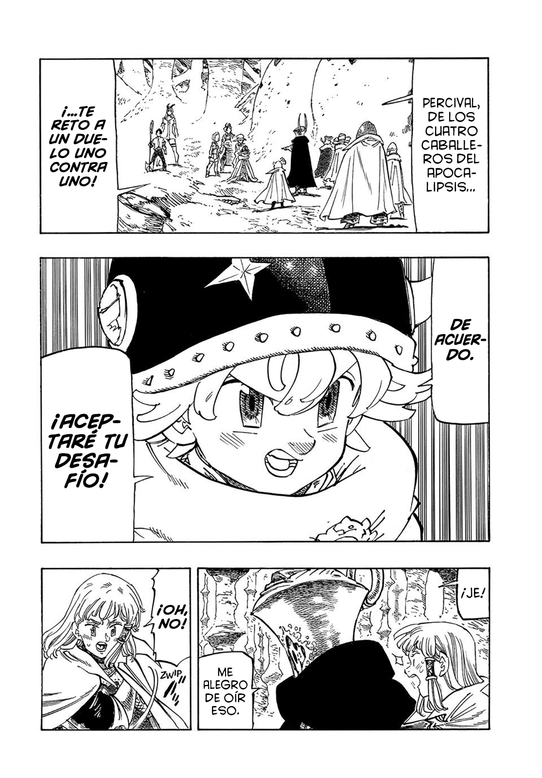 Mokushiroku no Yonkishi Capitulo 119: ¡Choque! ¡Choque! ¡Choque! página 3