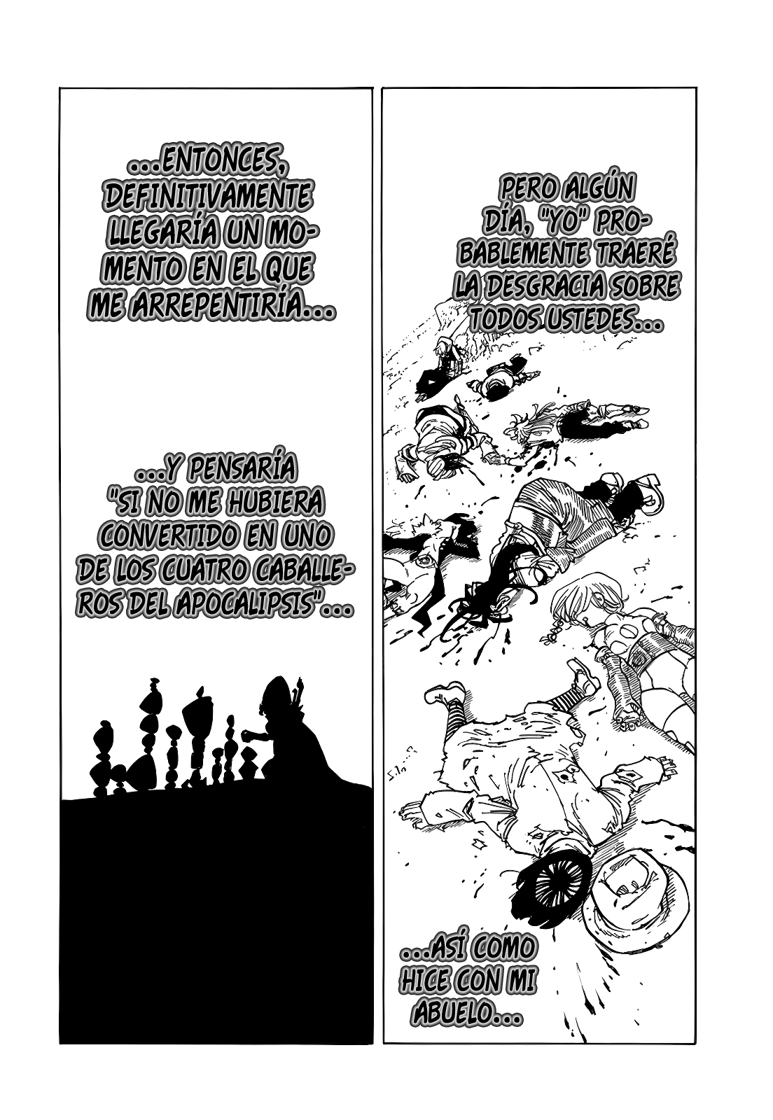 Mokushiroku no Yonkishi Capitulo 128: El día que te fuiste página 6