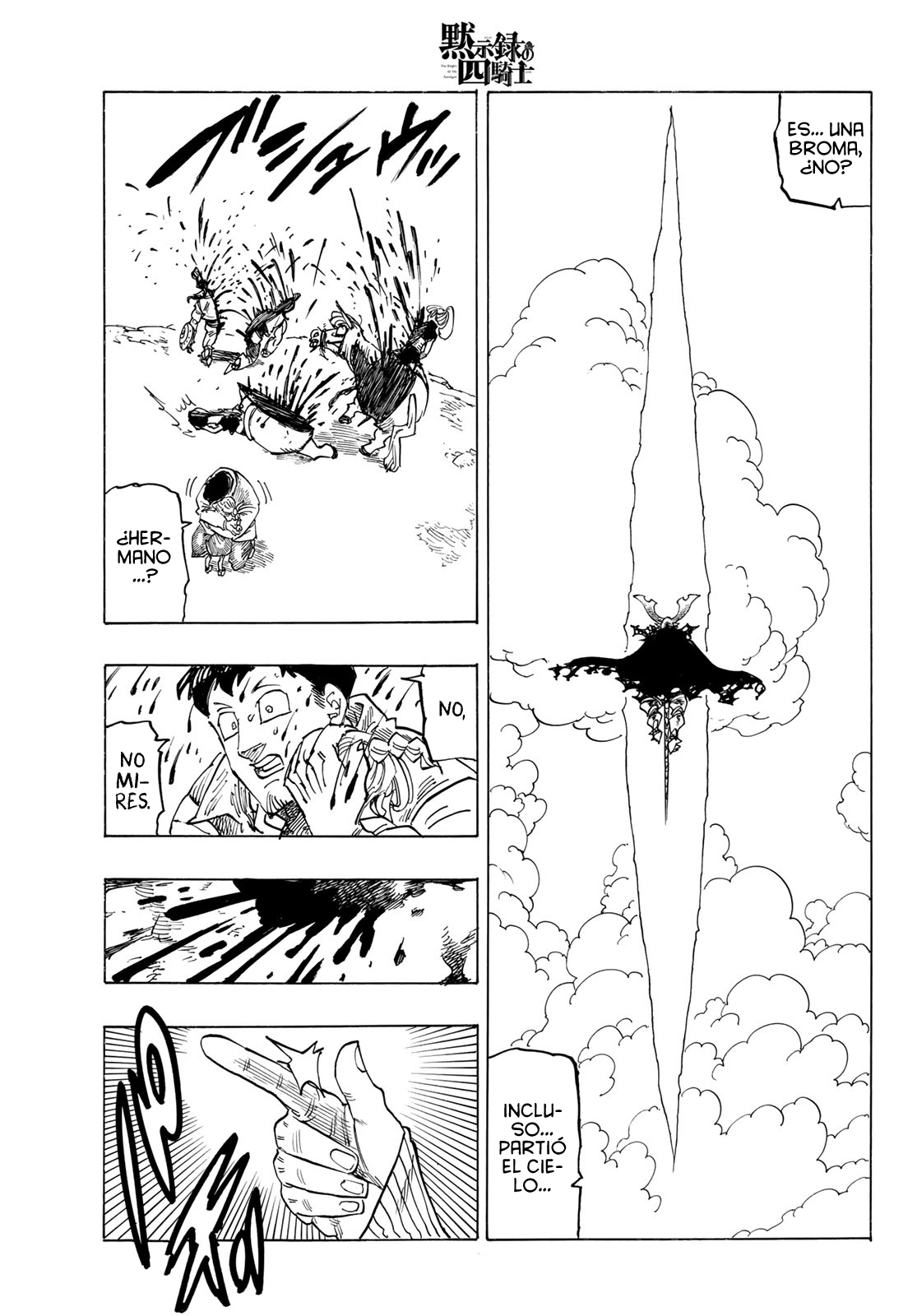 Mokushiroku no Yonkishi Capitulo 133: Cortados en dos página 10