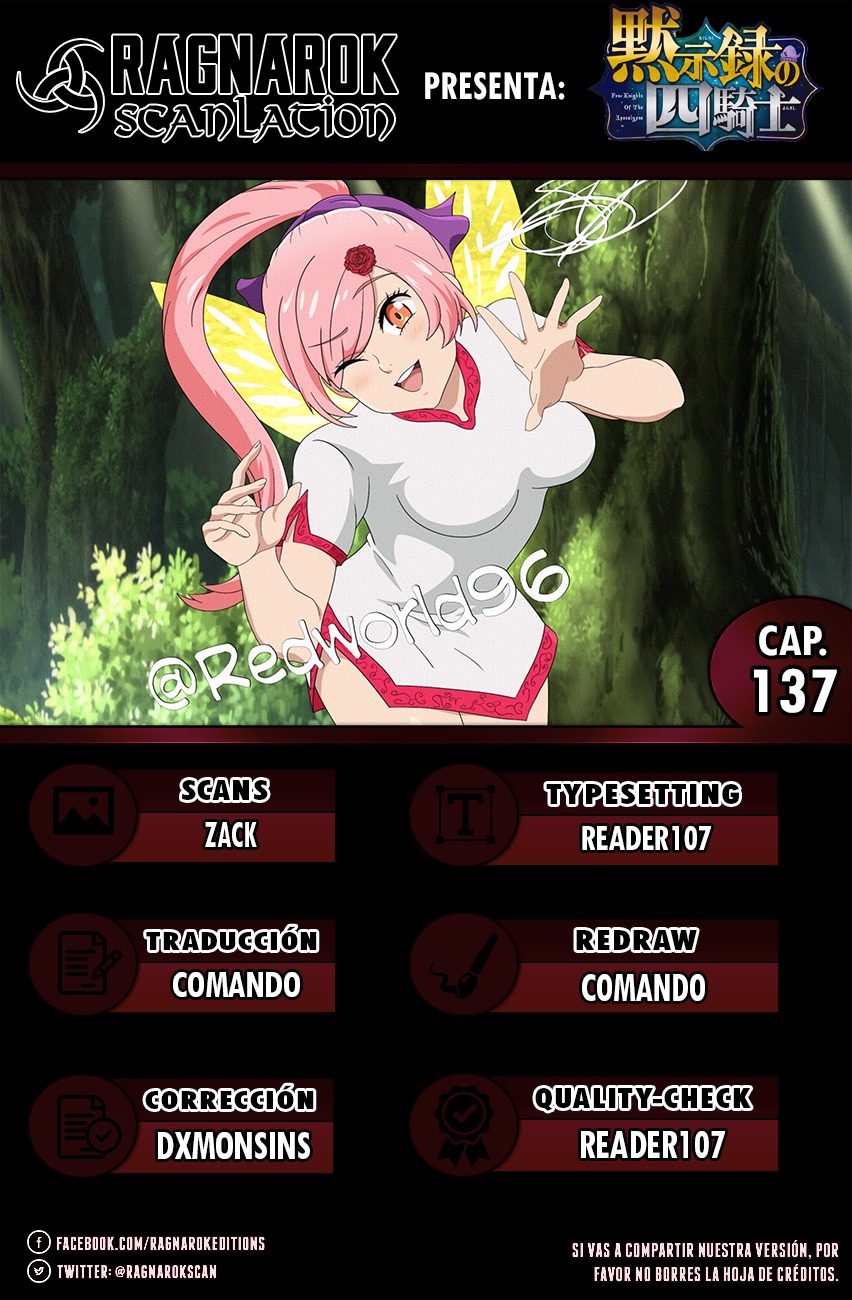 Mokushiroku no Yonkishi Capitulo 137: El bosque de la pereza y la envidia página 20