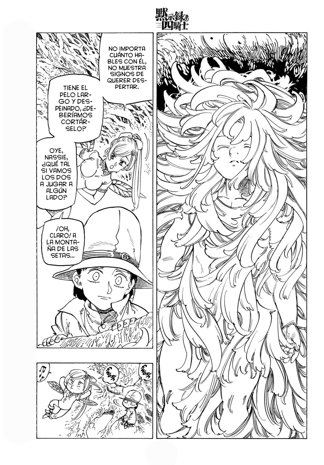 Mokushiroku no Yonkishi Capitulo 138: Nasiens en el bosque del rey de las hadas página 4