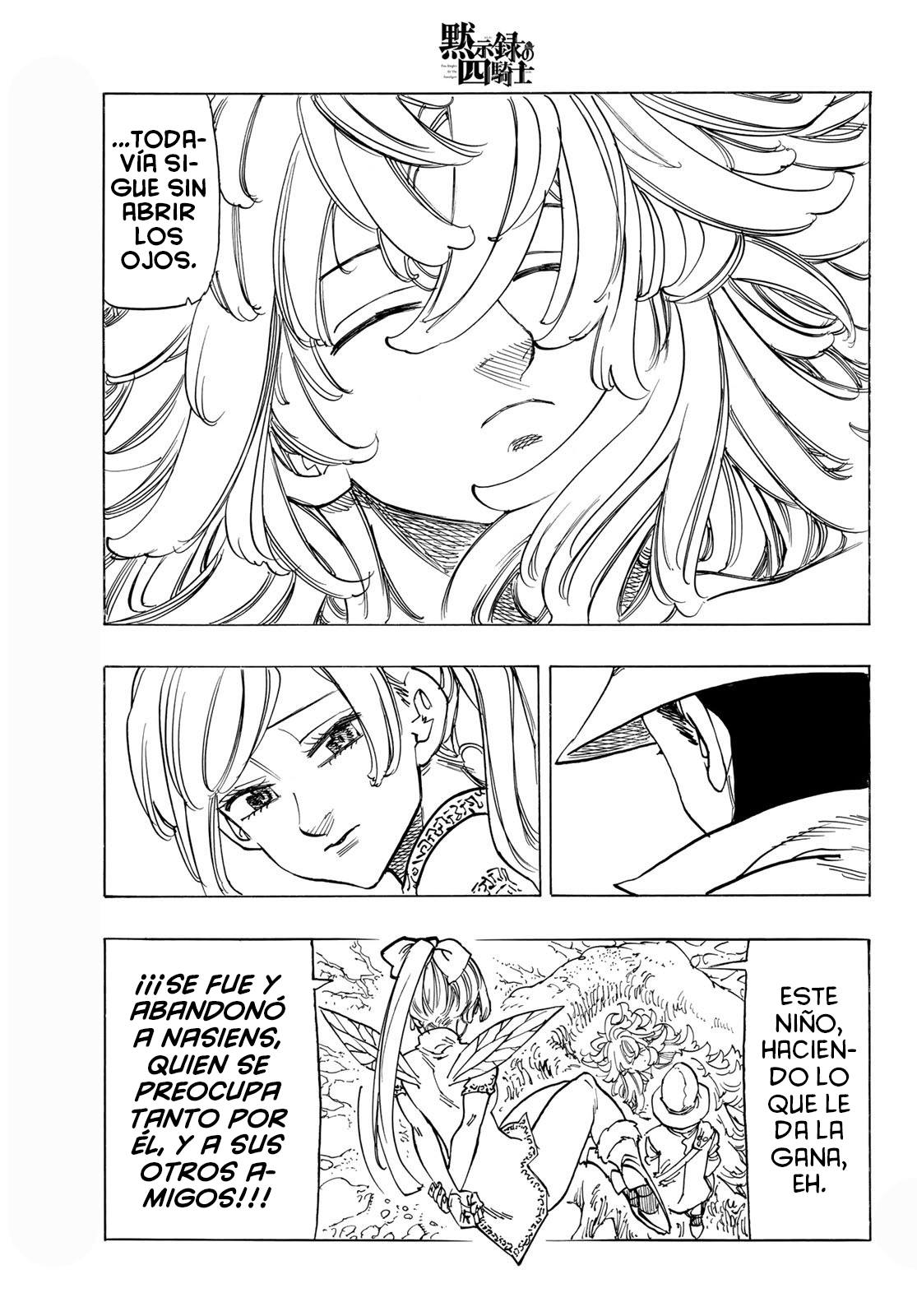 Mokushiroku no Yonkishi Capitulo 138: Nasiens en el bosque del rey de las hadas página 6