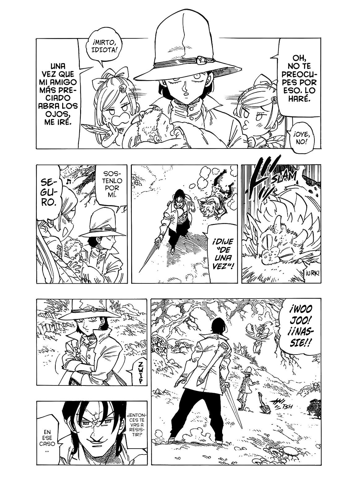Mokushiroku no Yonkishi Capitulo 139: Dolor invisible página 4